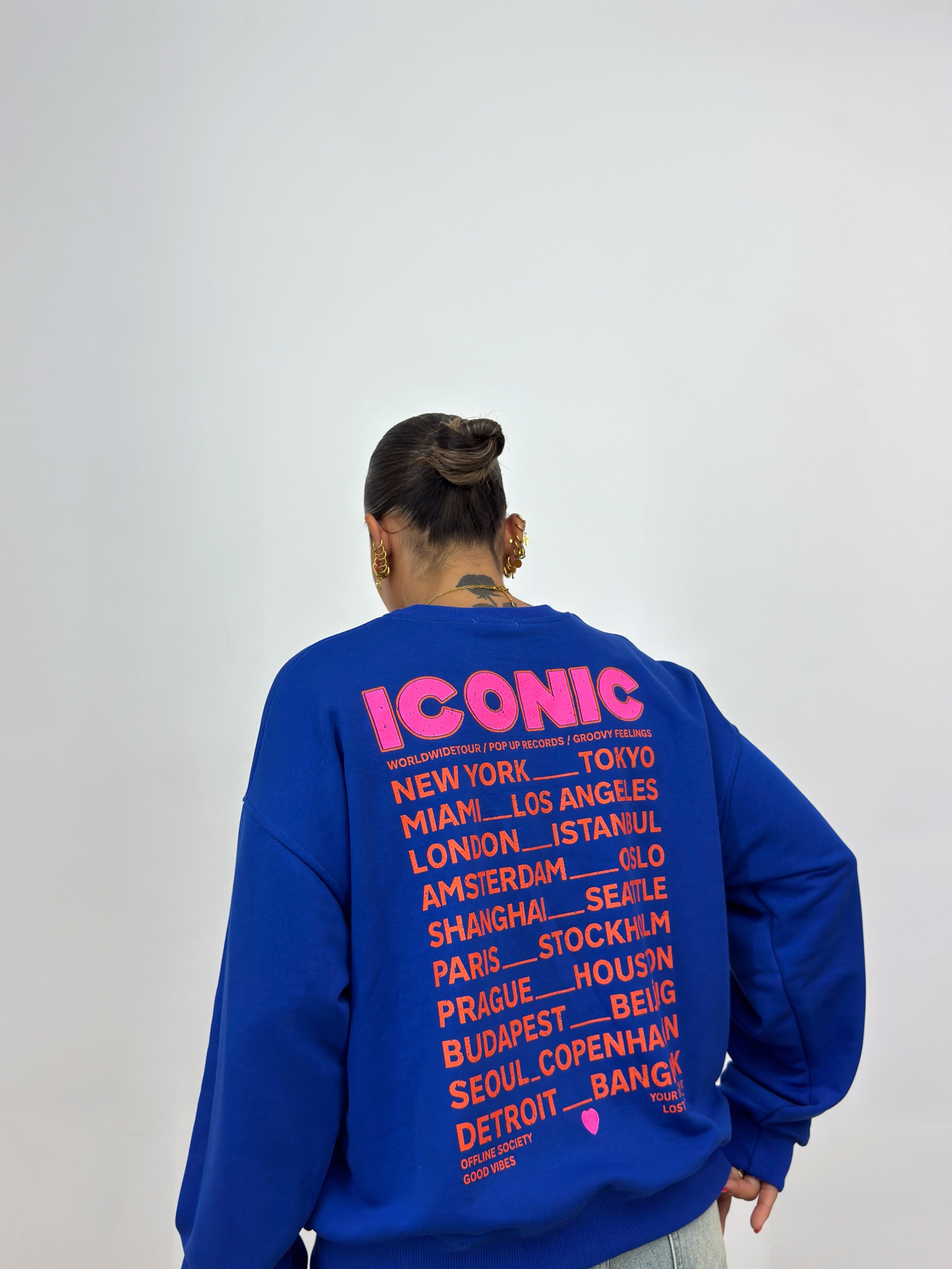 SUDADERA PREMIUM ICONIC BLUE NAVY