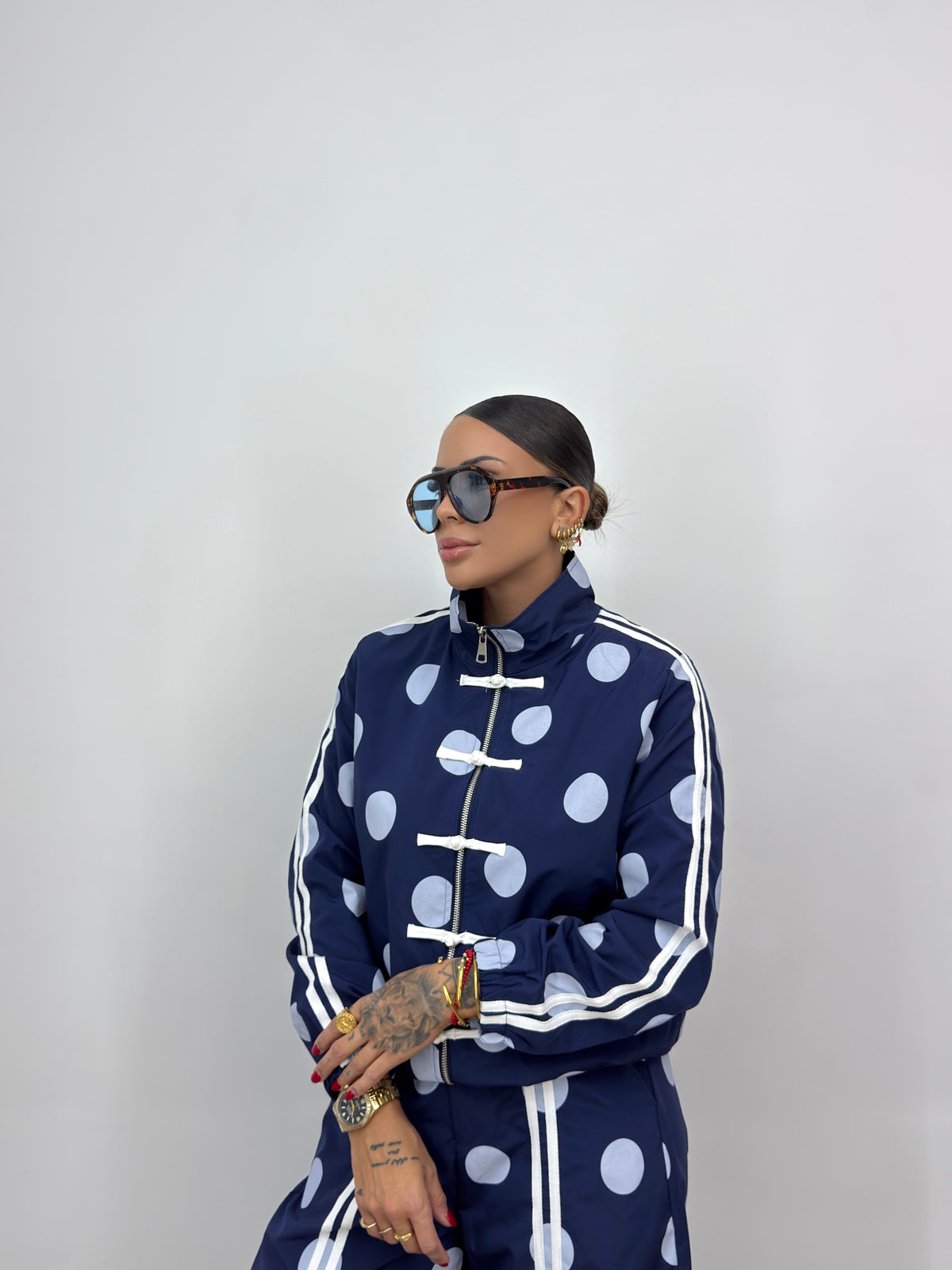 CONJUNTO TECHNICAL POLKA BLUE NAVY