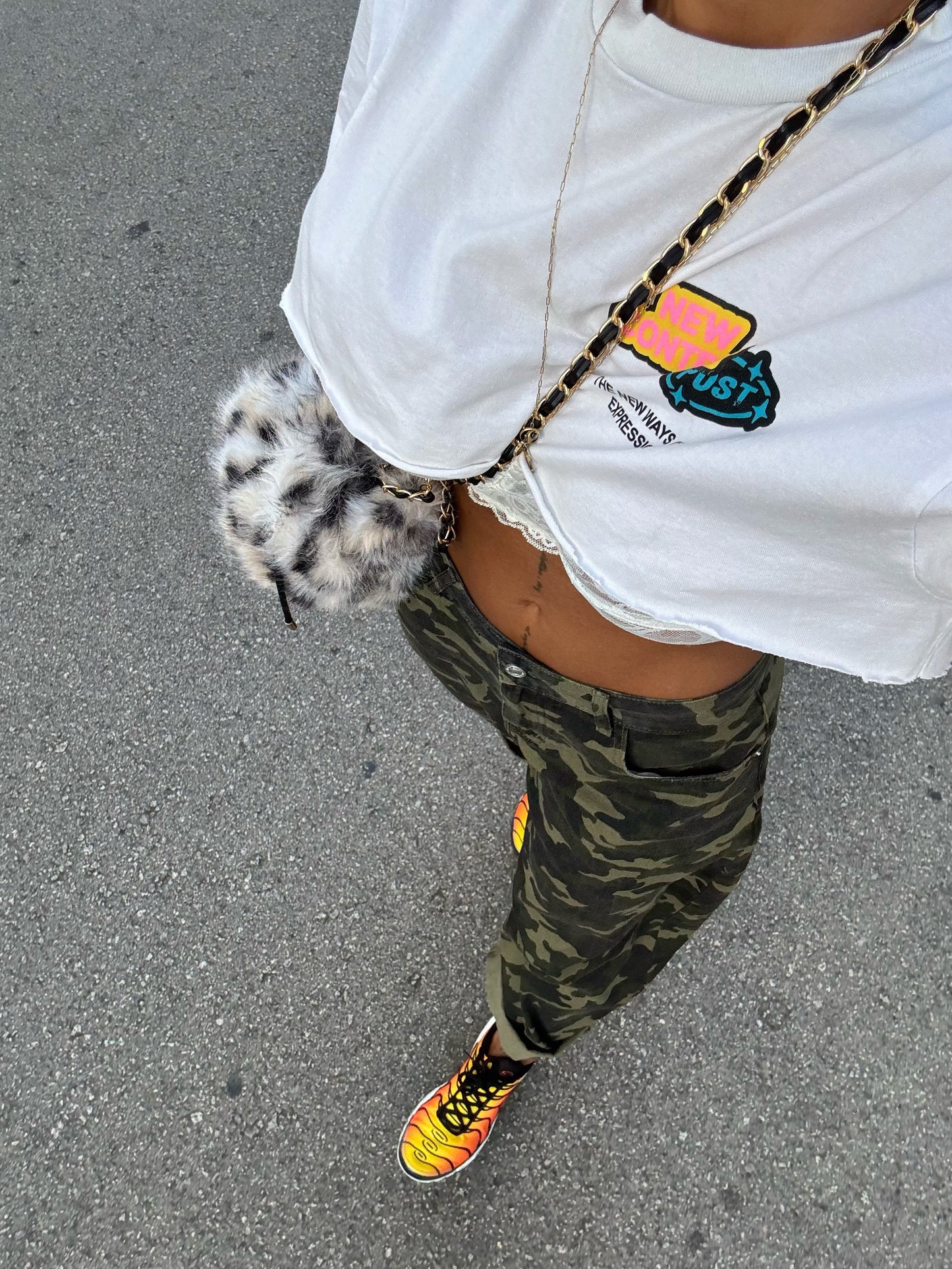 BOMBONERA FAUX FUR LEOPARD