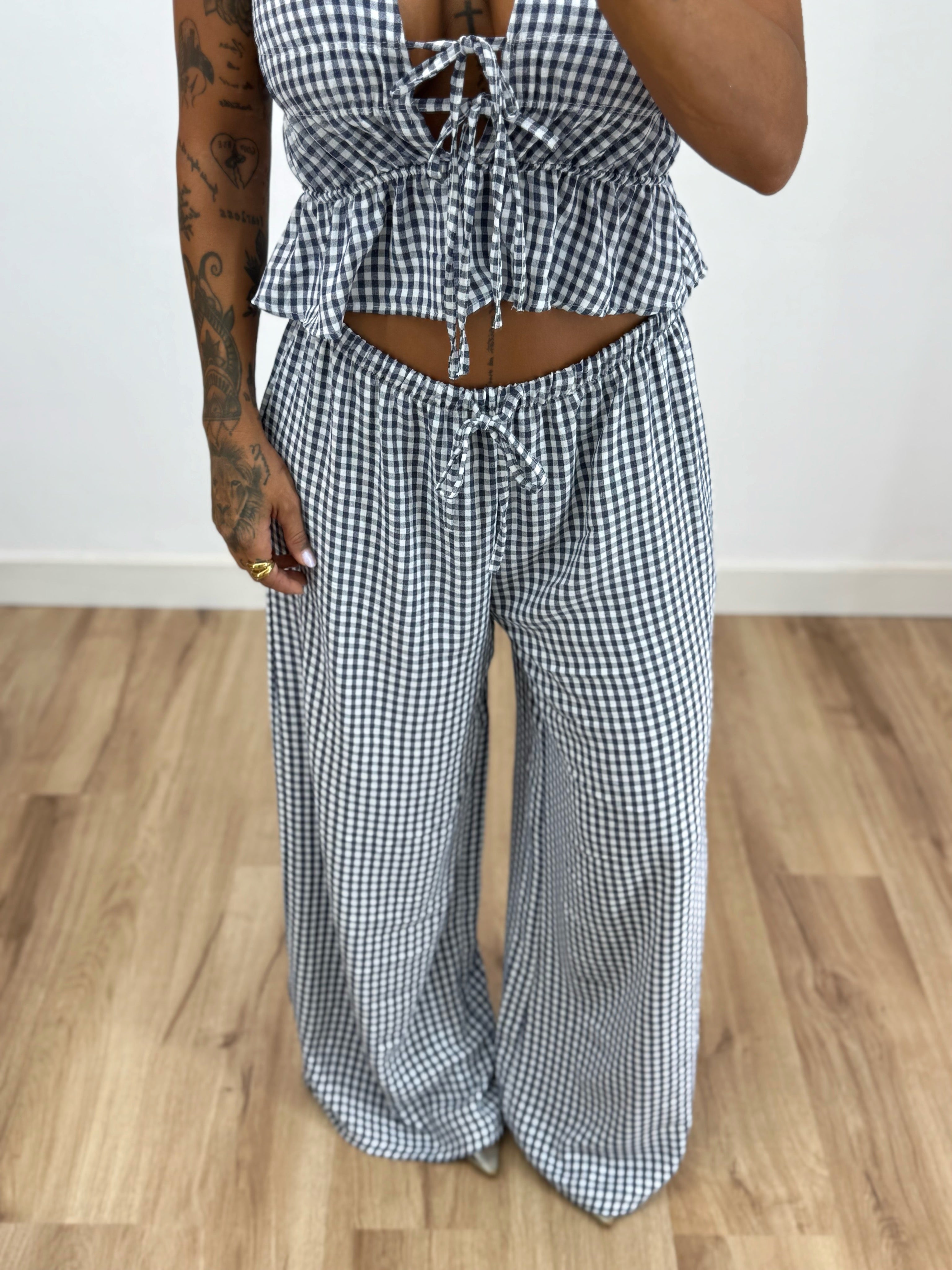 PANTALÓN VICHY BLUE NAVY