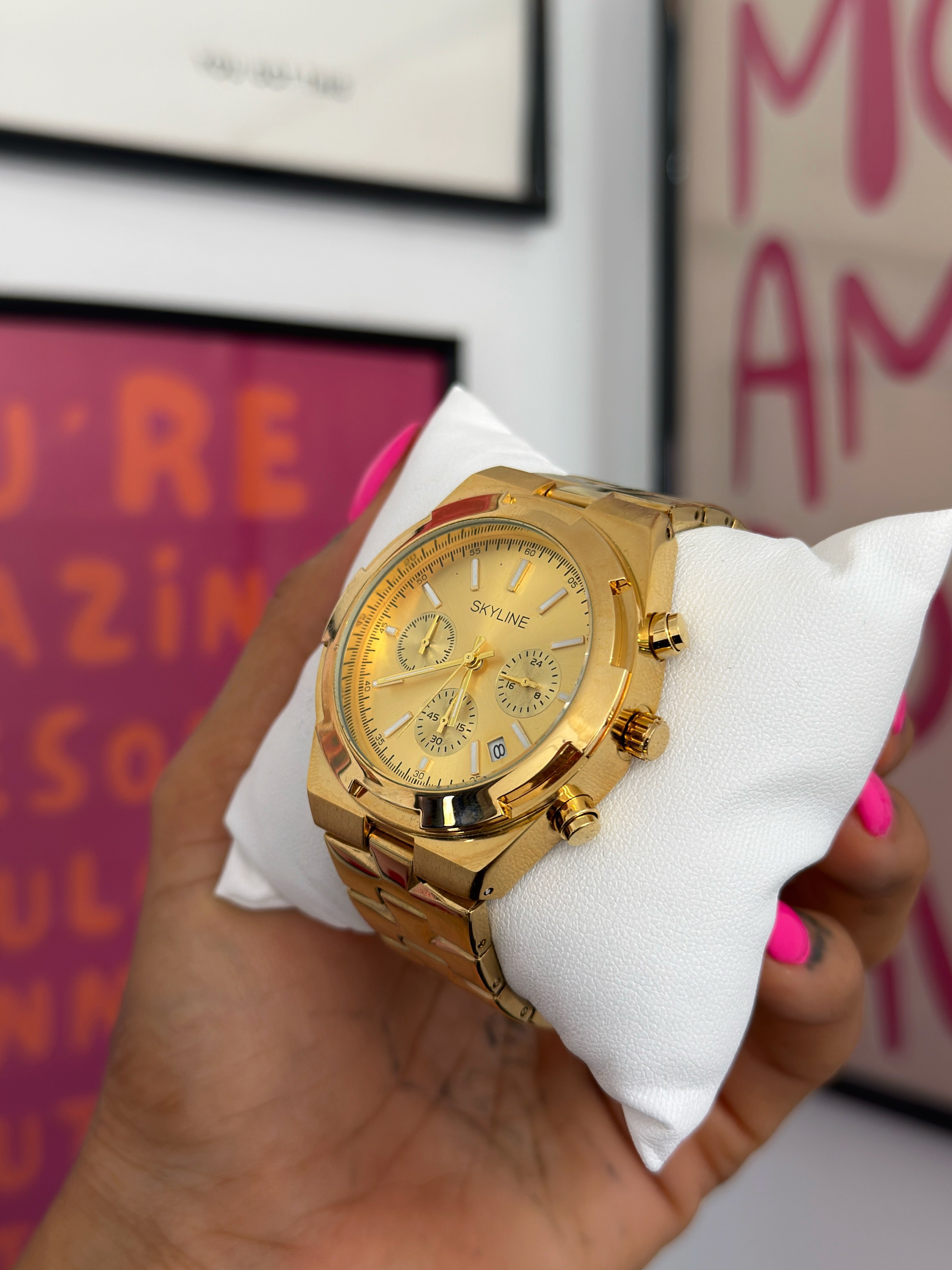 RELOJ UNISEX SKYLINE | GOLD