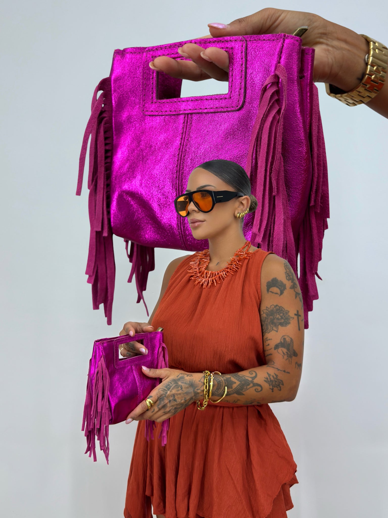 BOLSO PIEL MINI SHYNNY FUCSIA