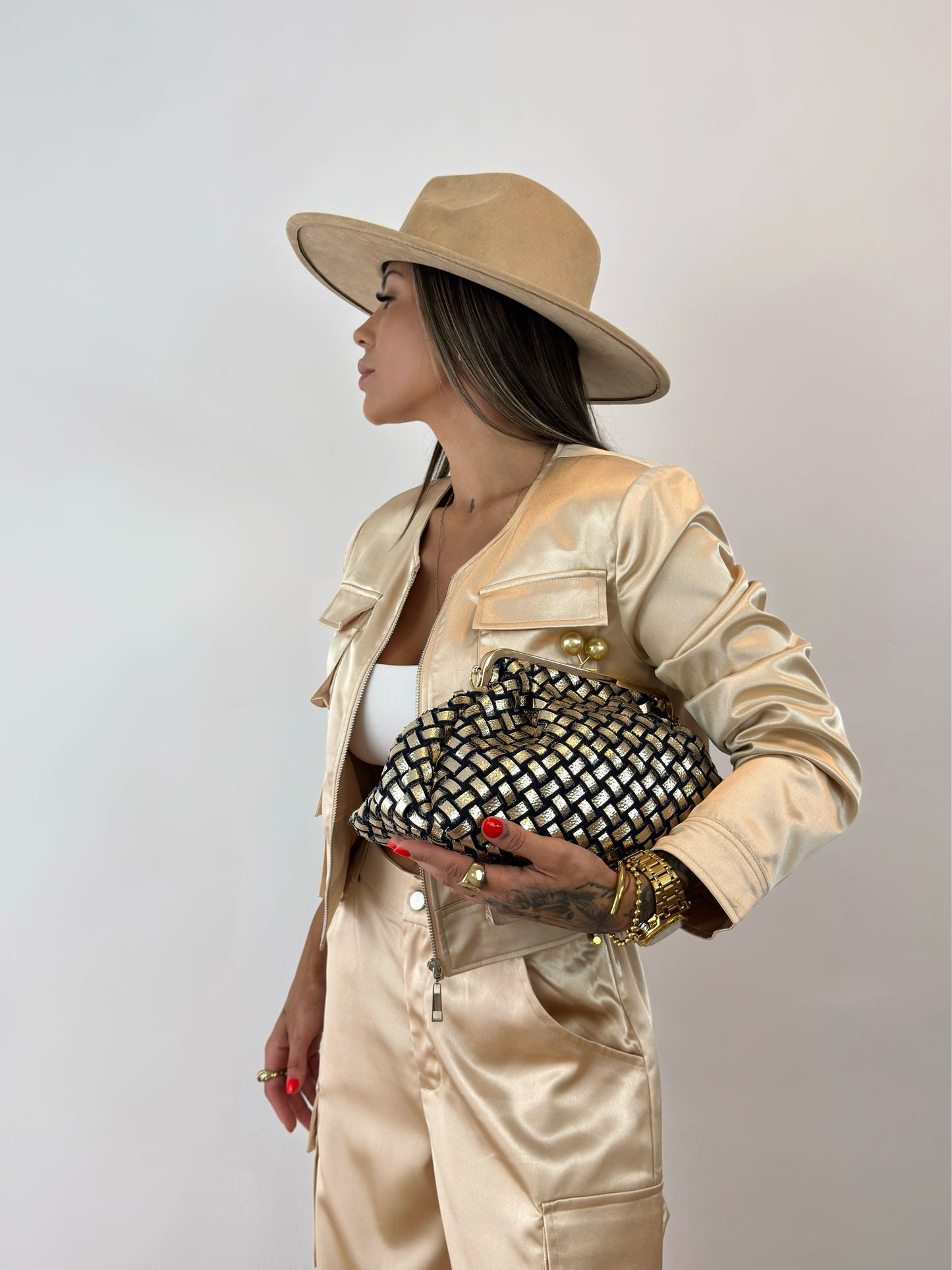 BOLSO DENIM GOLD