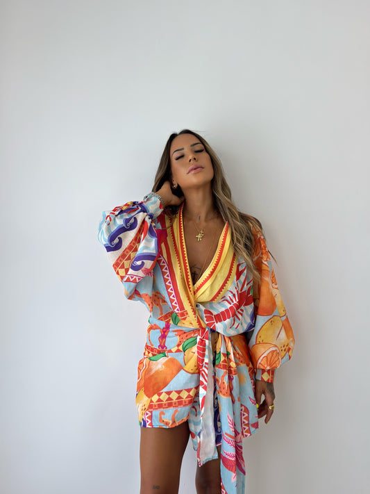 VESTIDO LINO PALMS