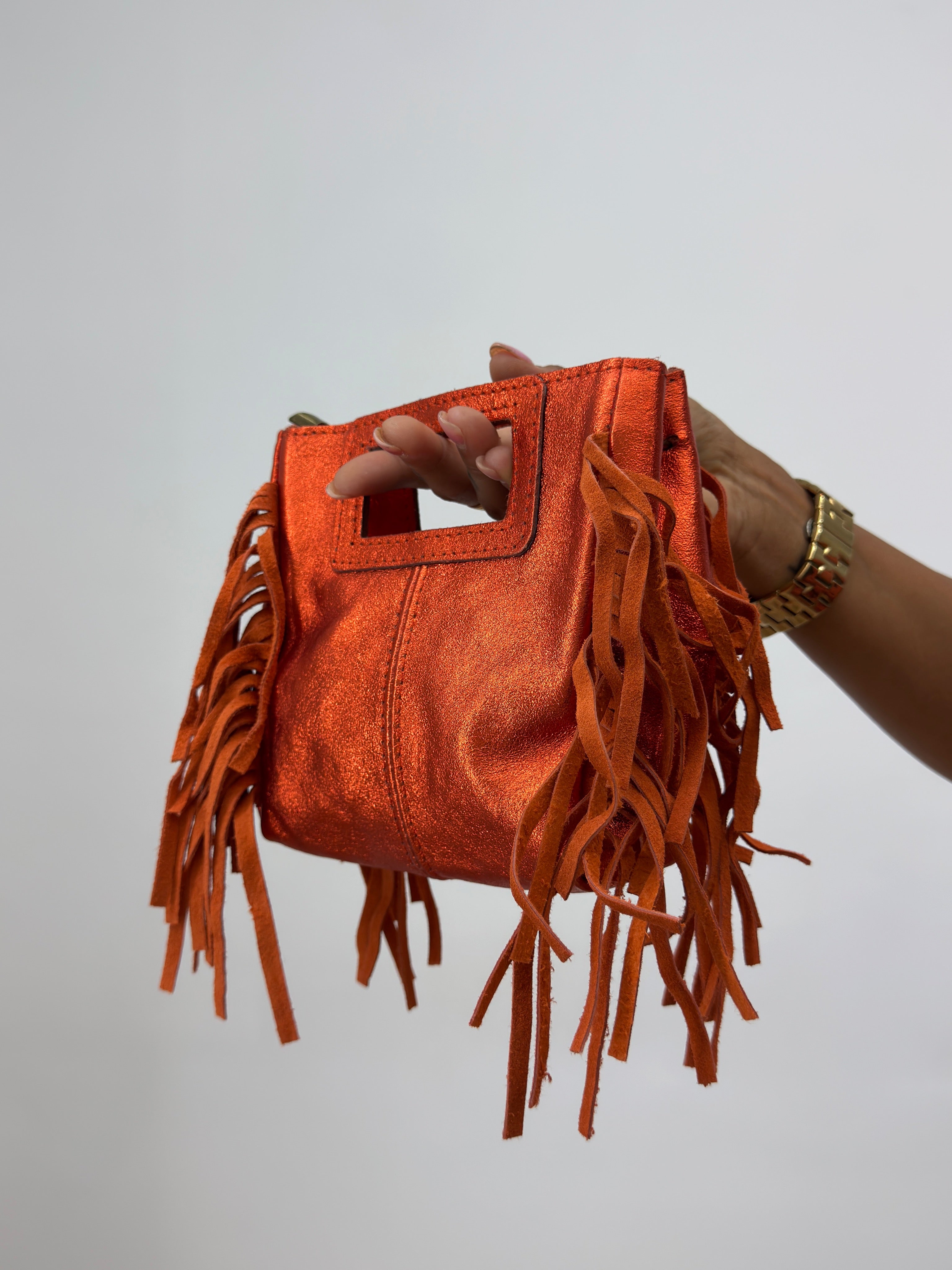 BOLSO PIEL MINI SHYNNY ORANGE
