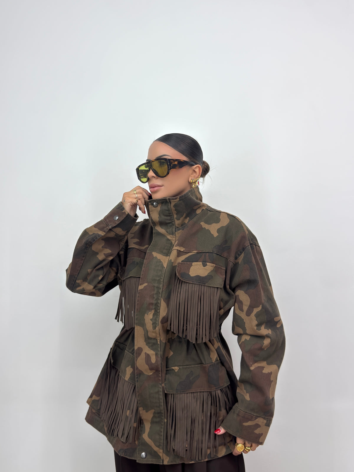 CHAQUETA DENIM CAMO LUMINA