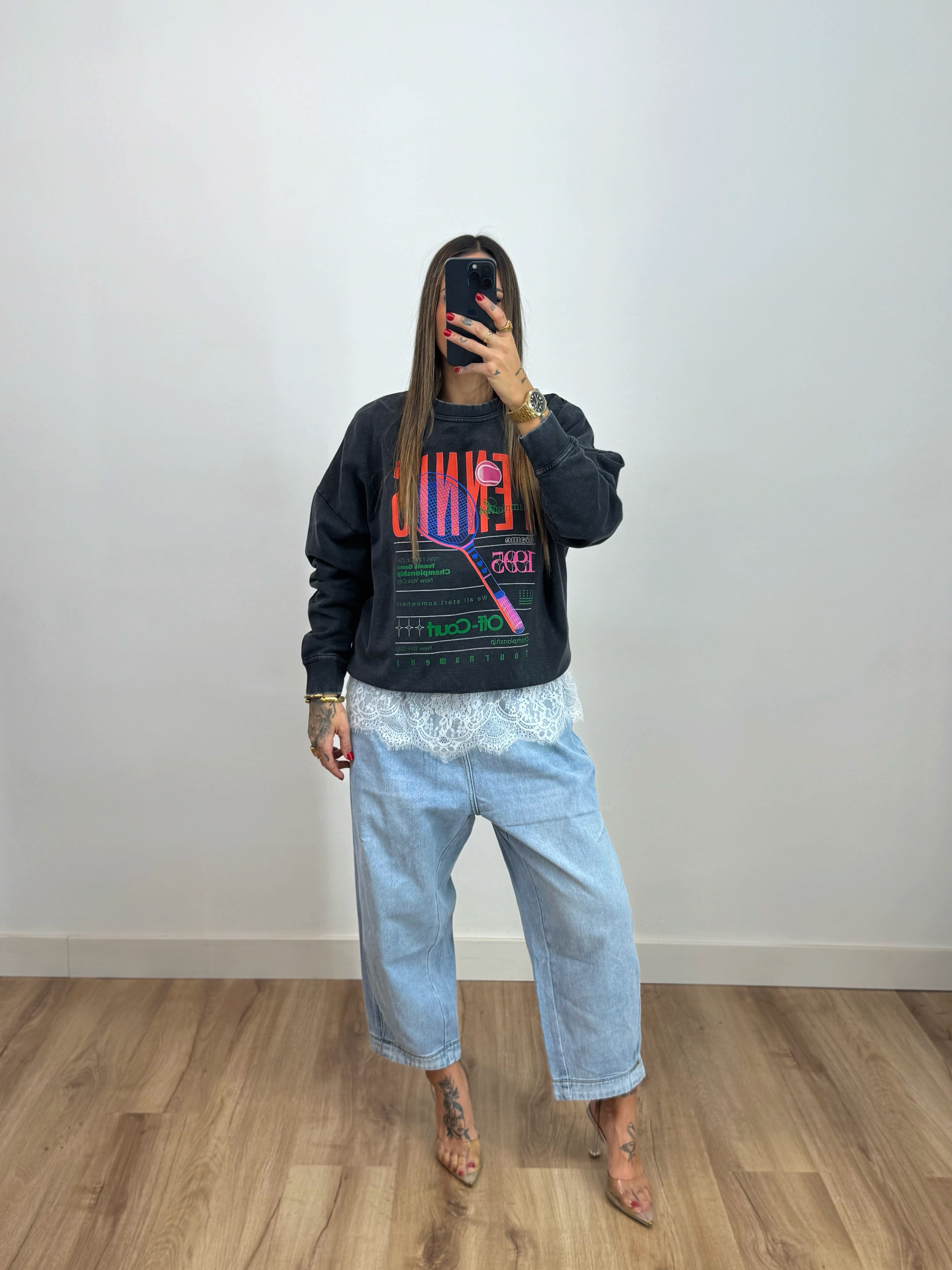 SUDADERA EFECTO LAVADO OFF-COURT