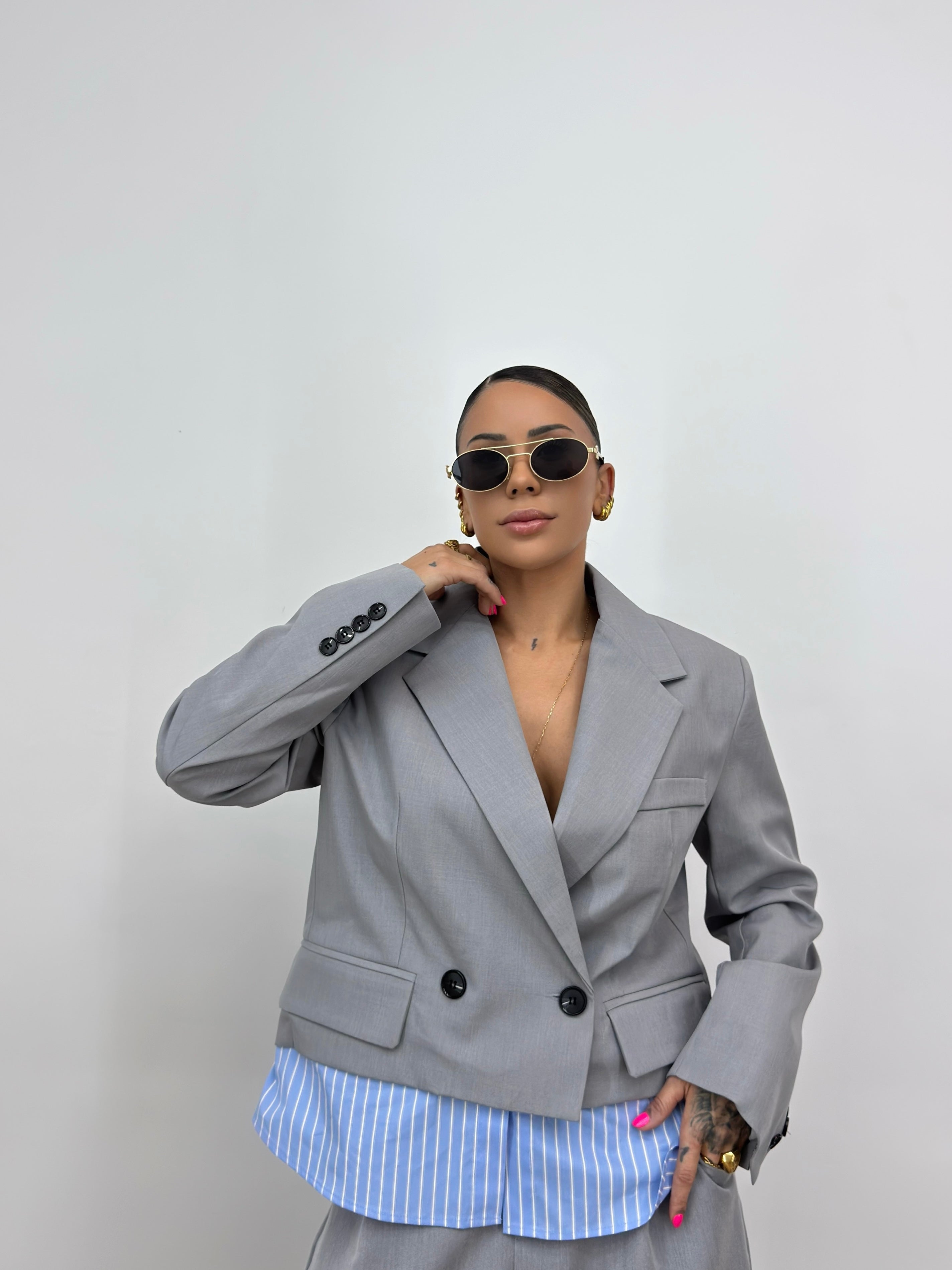 BLAZER CROPPED LUMINA CAMI