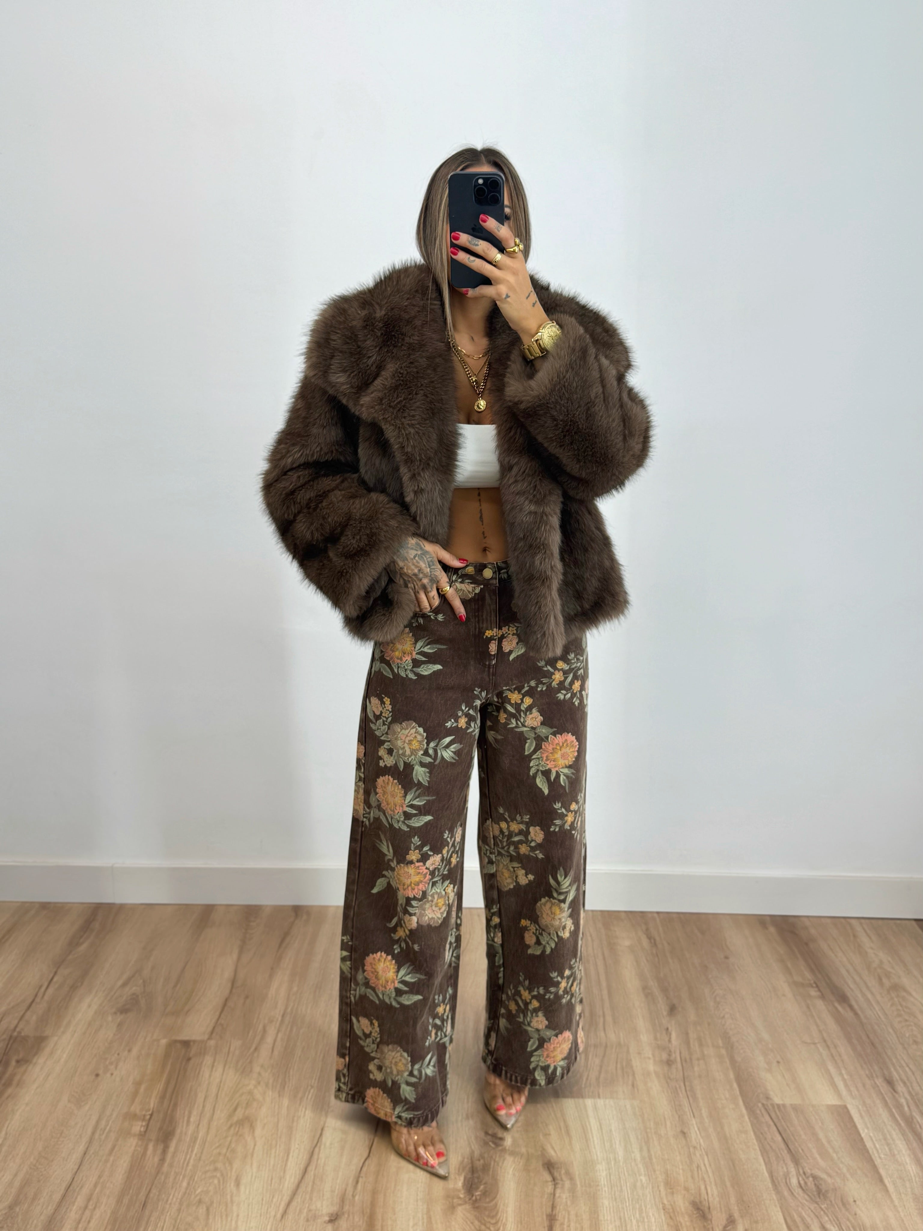 JEANS PREMIUM DESGASTT FLORAL