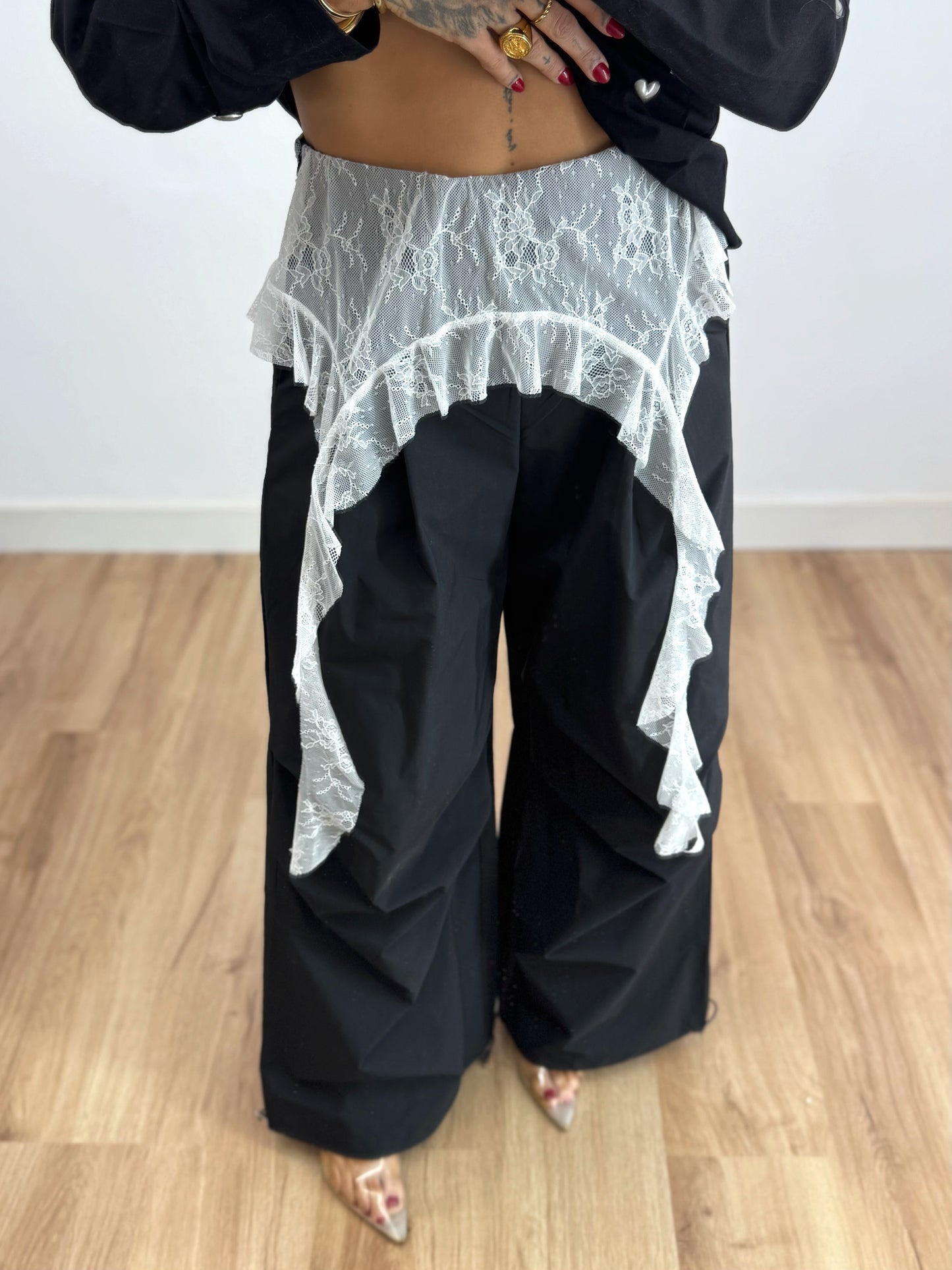 PANTALÓN PARACHUTE BLONDA BLACK