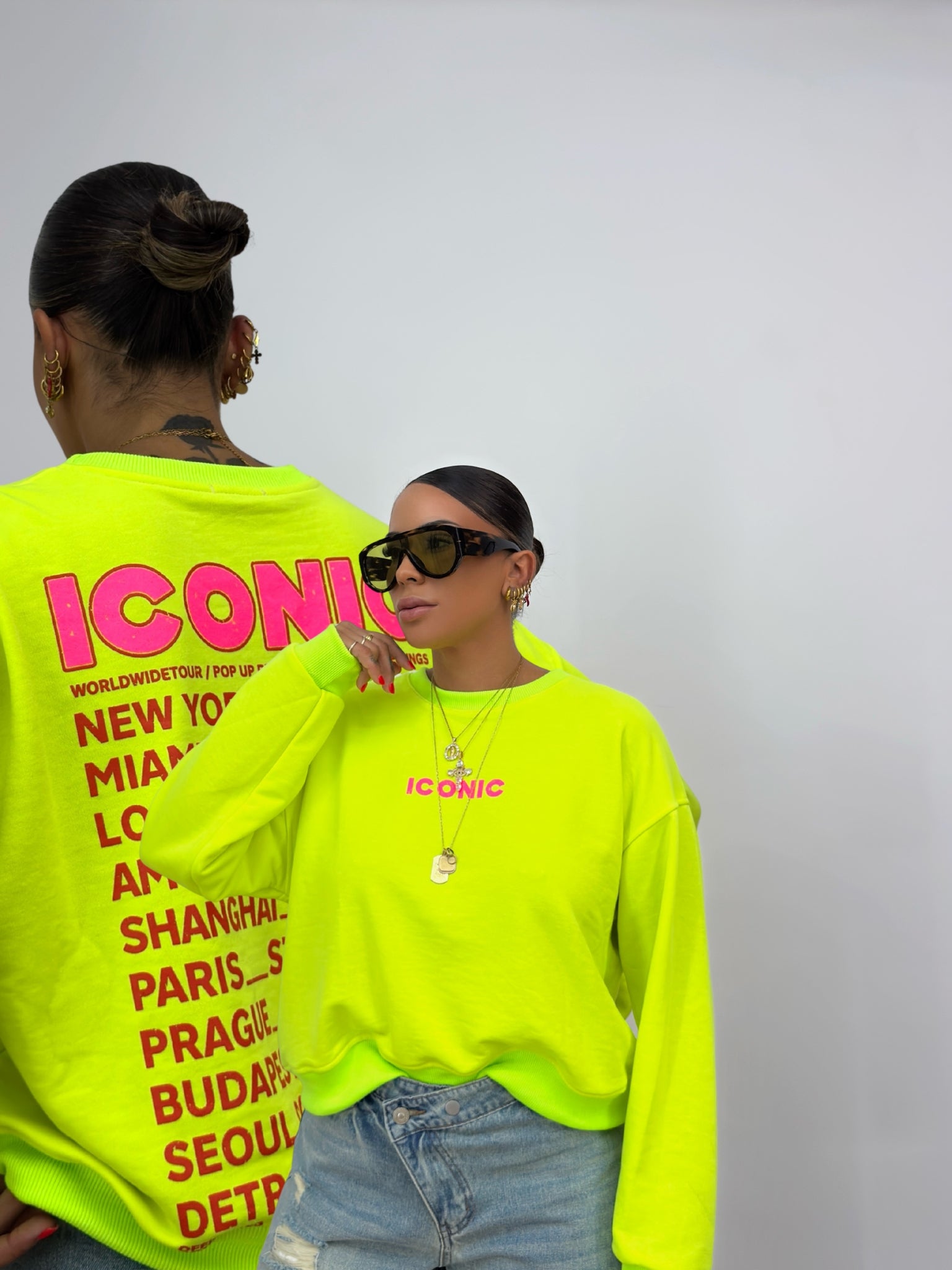 SUDADERA PREMIUM ICONIC FLÚOR