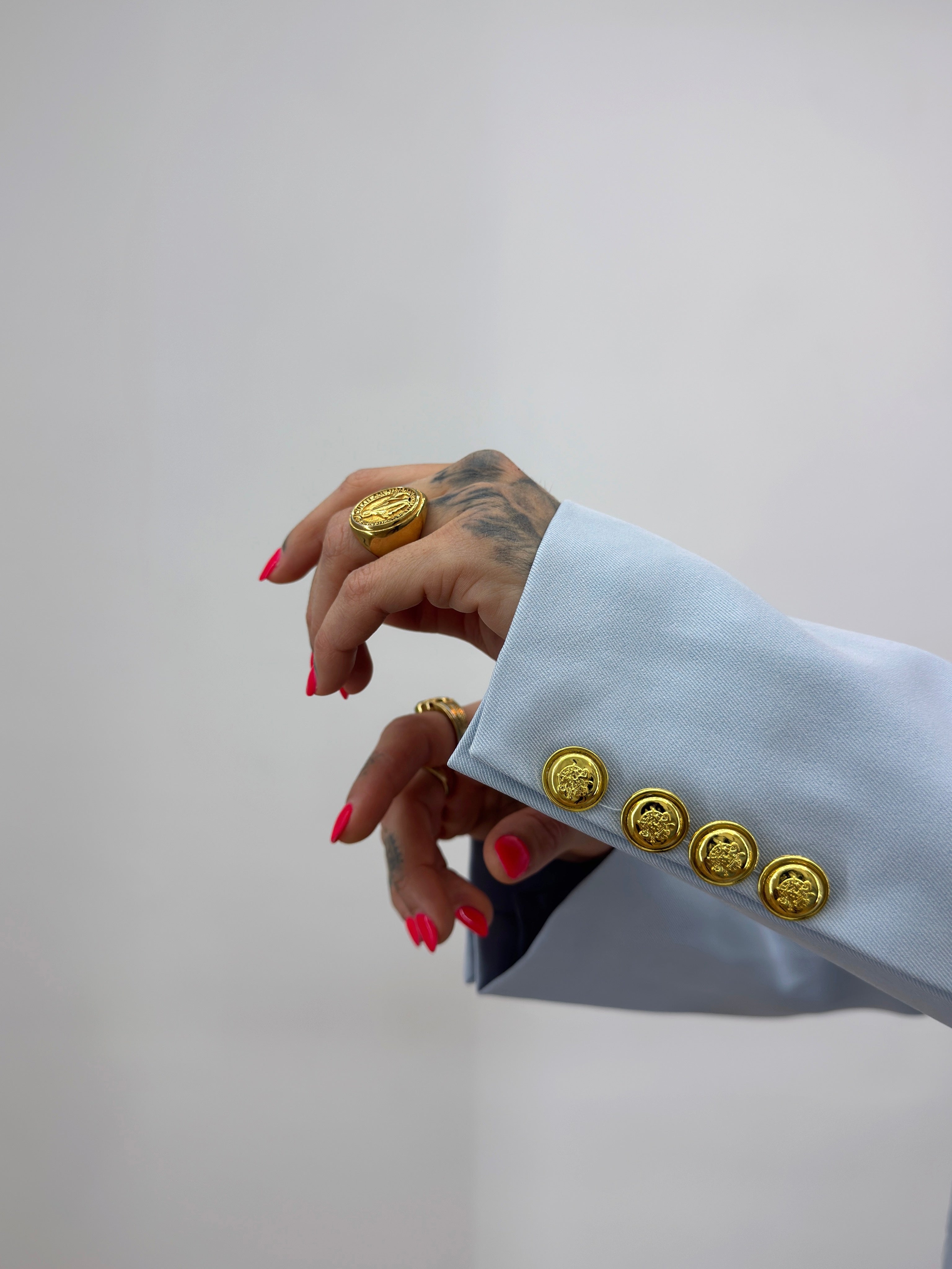 BLAZER OVER PREMIUM BUCKLE BLUE