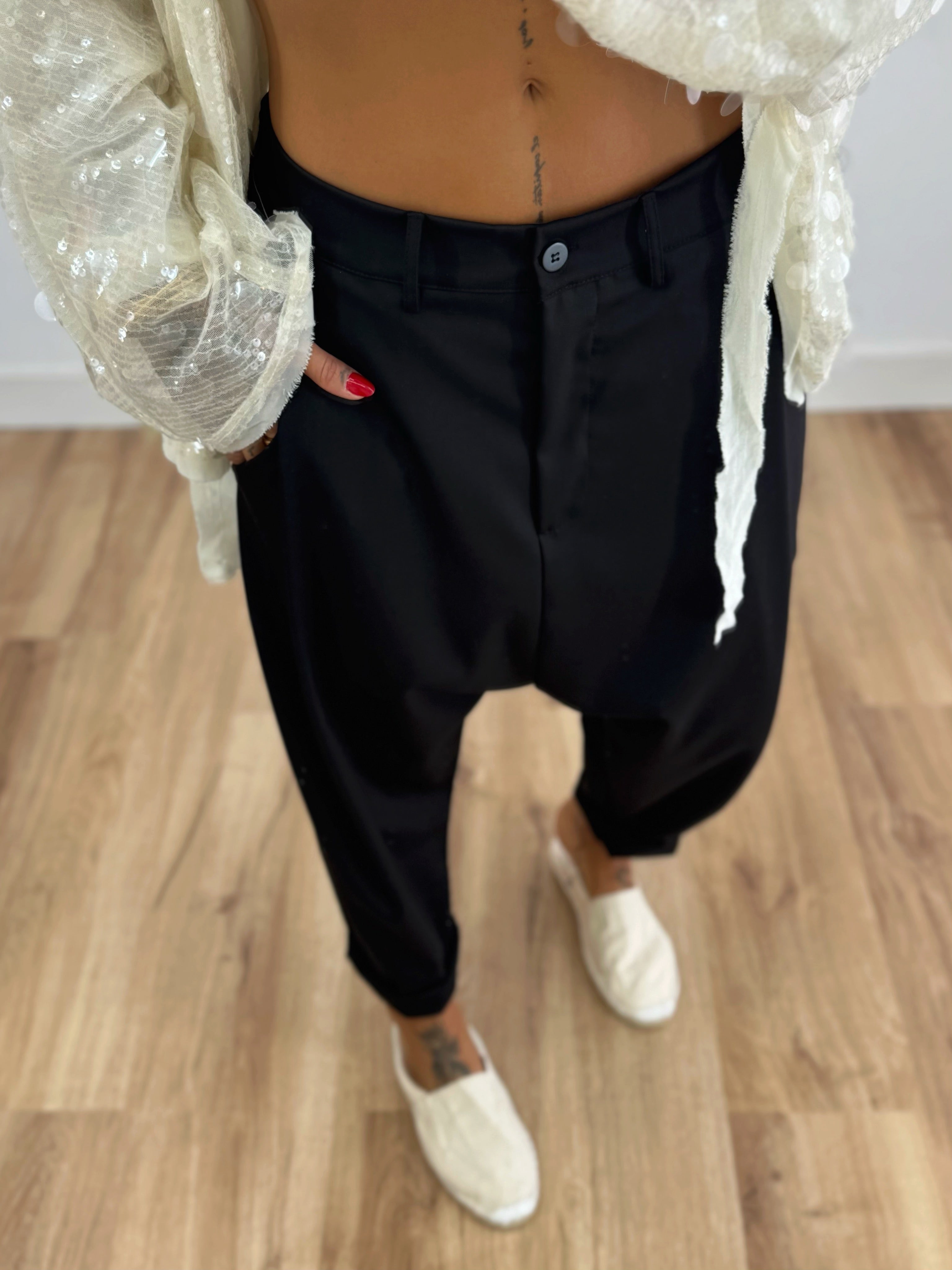 PANTALÓN BAGGY PREMIUM TRAJE BLACK