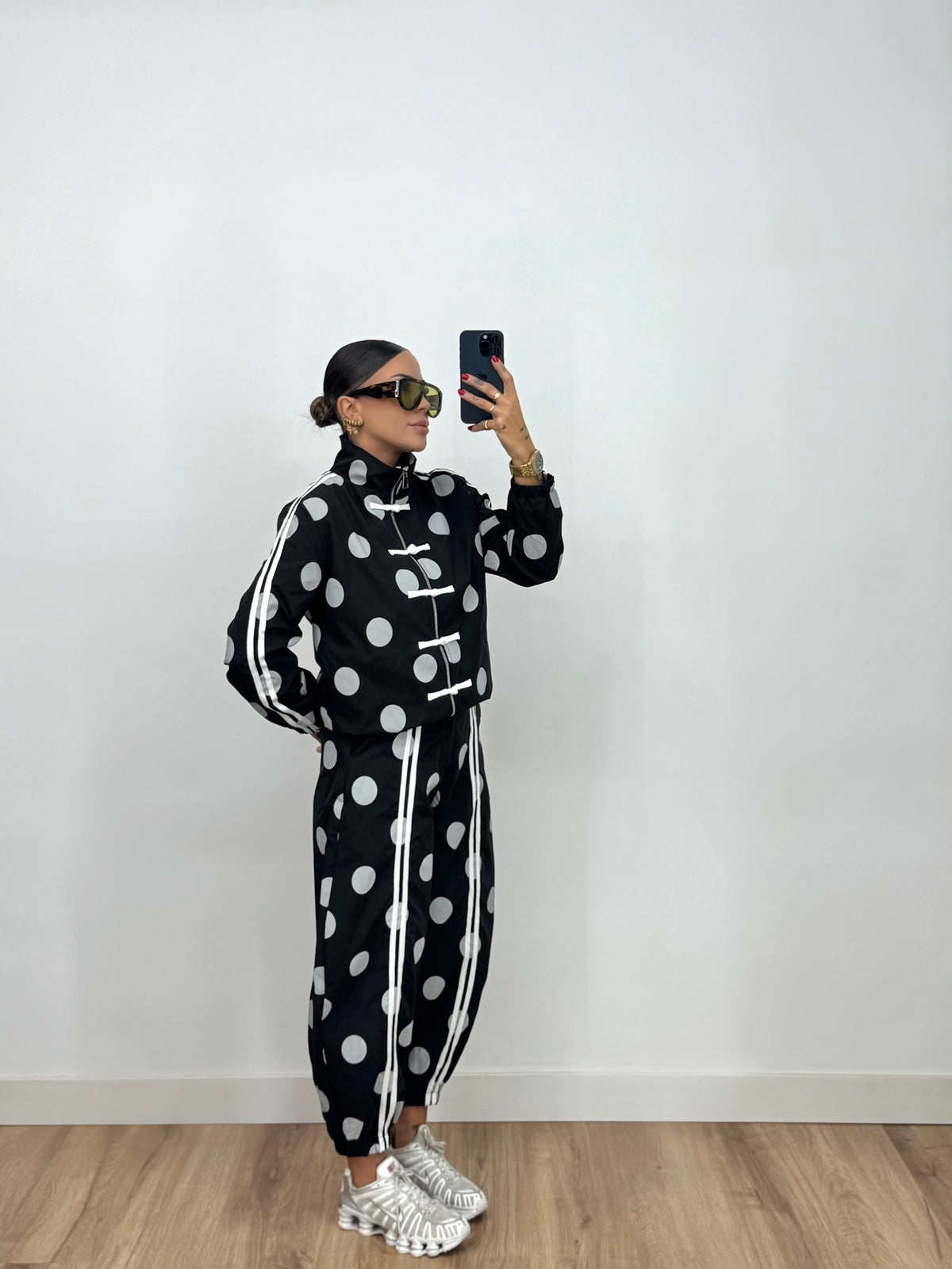 CONJUNTO TECHNICAL POLKA BLACK