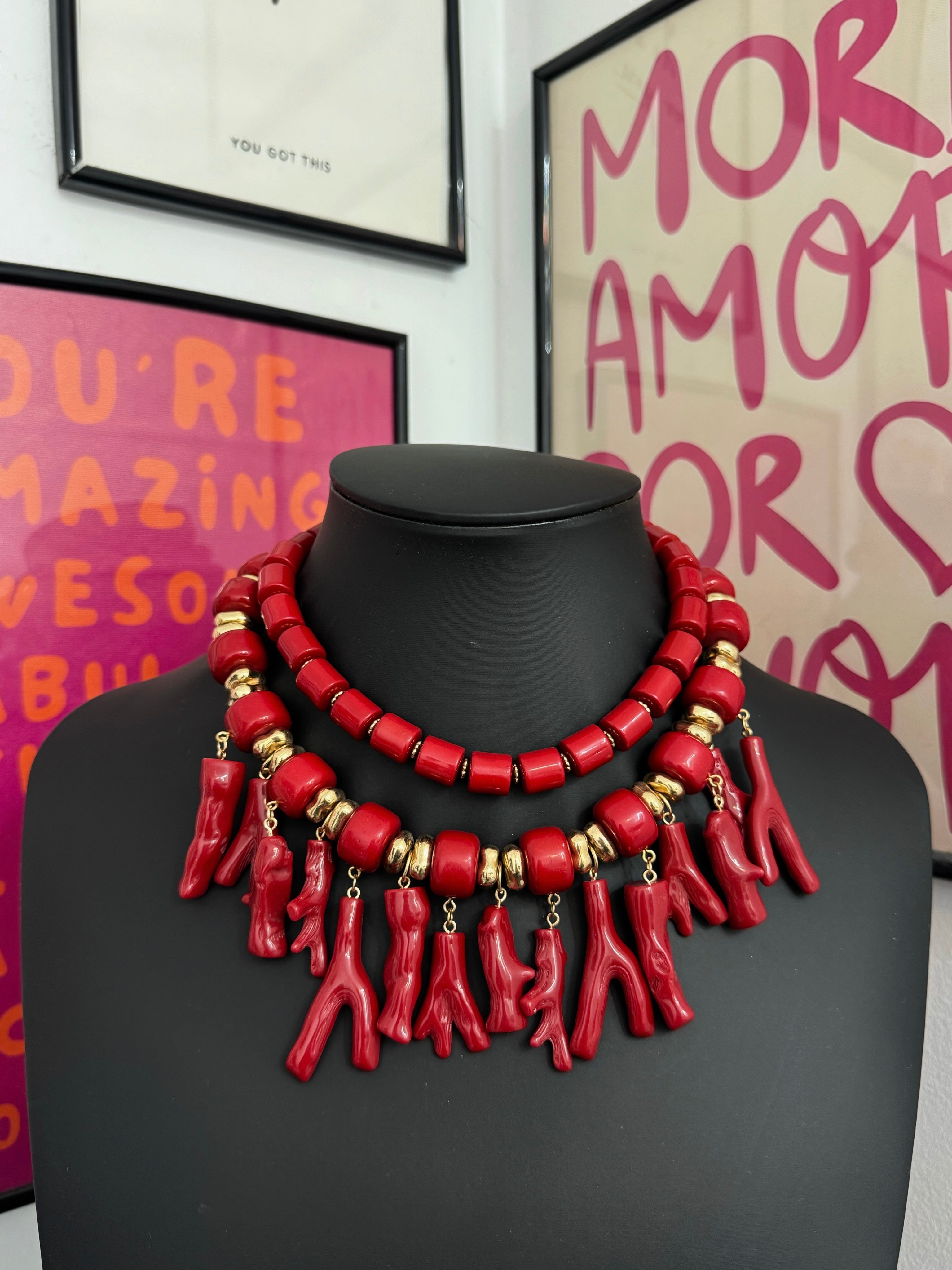 COLLAR DOUBLE RED