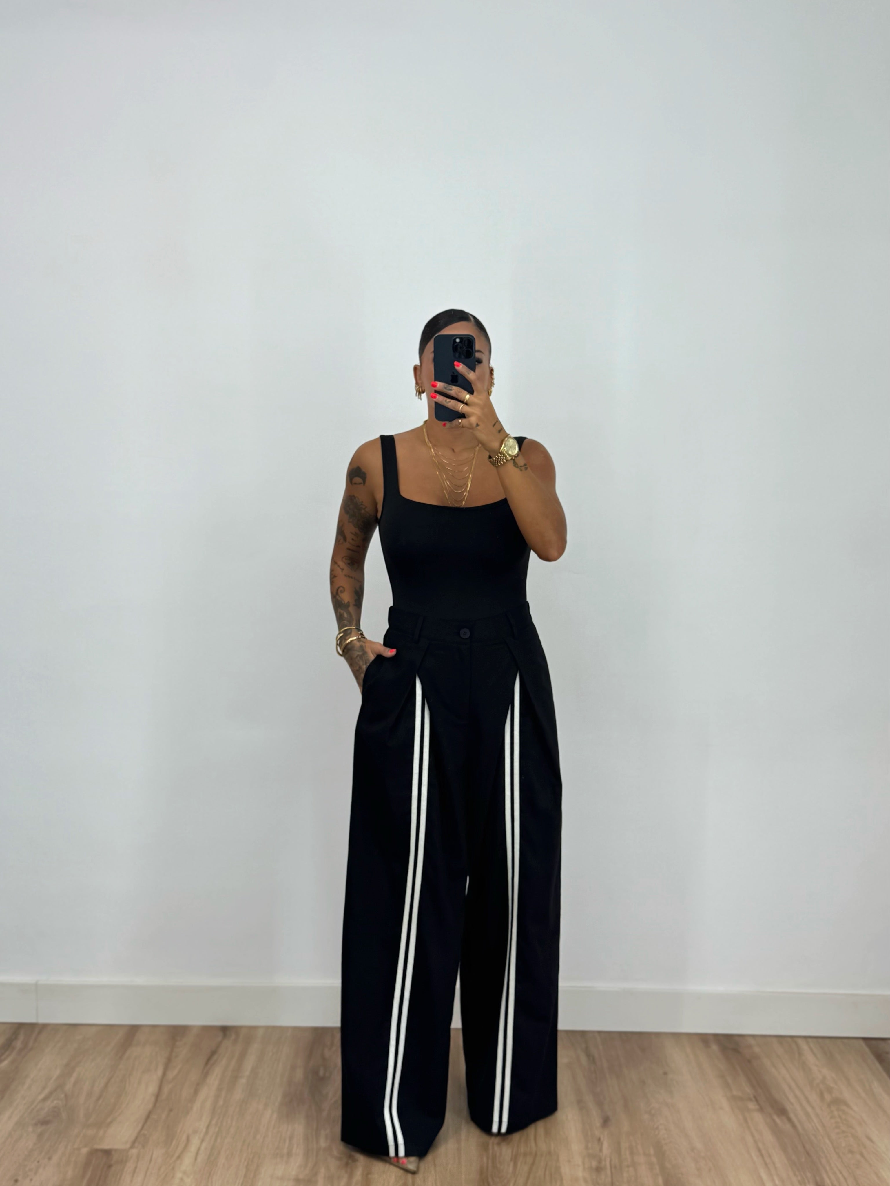 PANTALÓN PREMIUM PURO LINO ADD BLACK