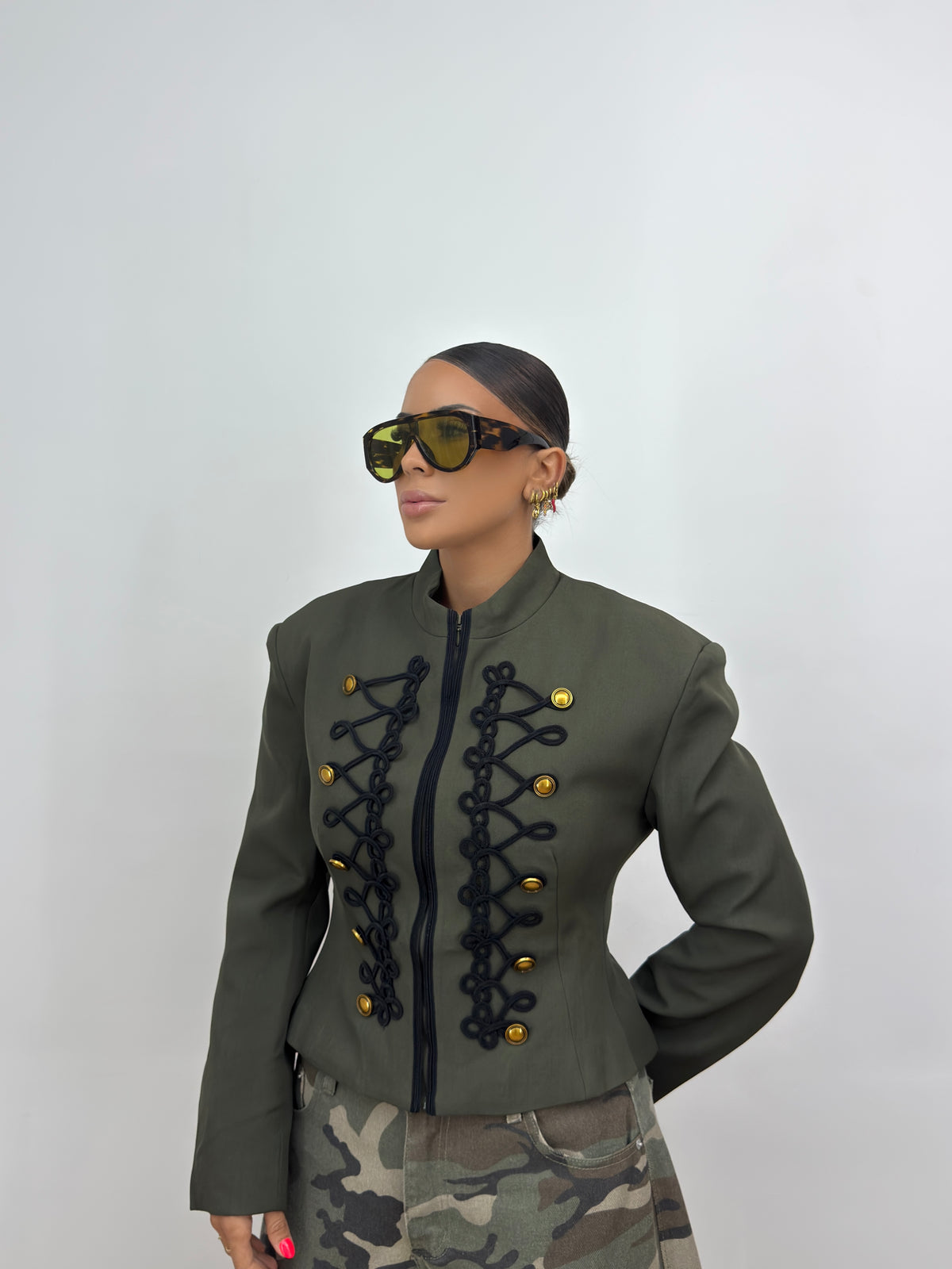 CHAQUETA PREMIUM NAPOLEÓN GREEN ARMY