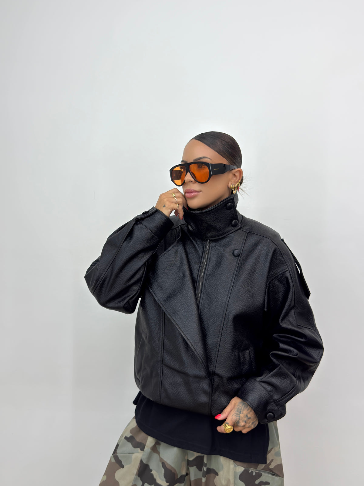 BIKER PREMIUM ECO PIEL JAYDEN BLACK