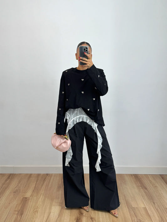 PANTALÓN PARACHUTE BLONDA BLACK