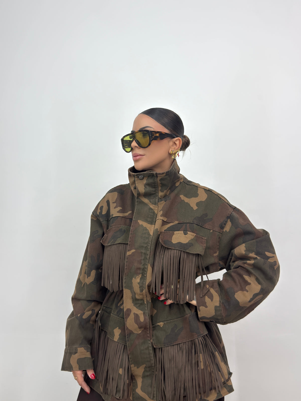 CHAQUETA DENIM CAMO LUMINA