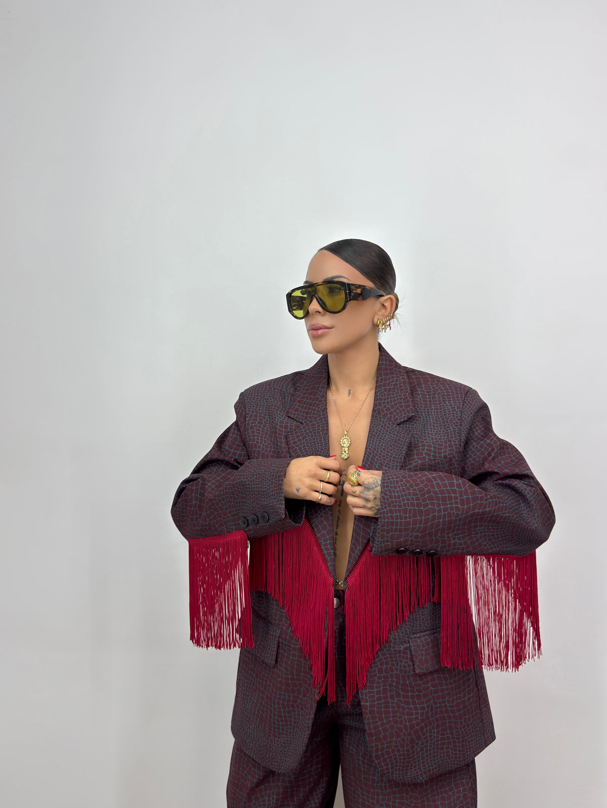 BLAZER OVER CROCO LUMINA