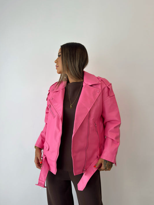 BIKER OVER PREMIUM ALL PINK