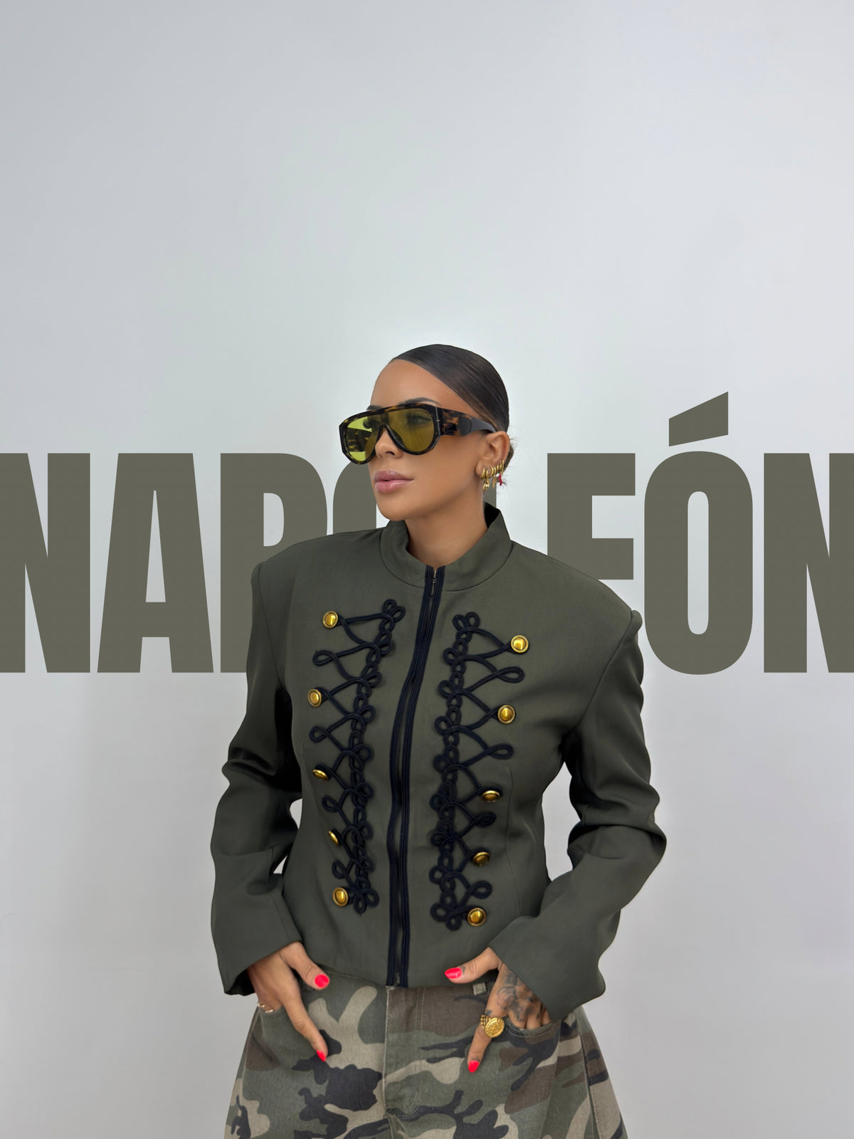 CHAQUETA PREMIUM NAPOLEÓN GREEN ARMY