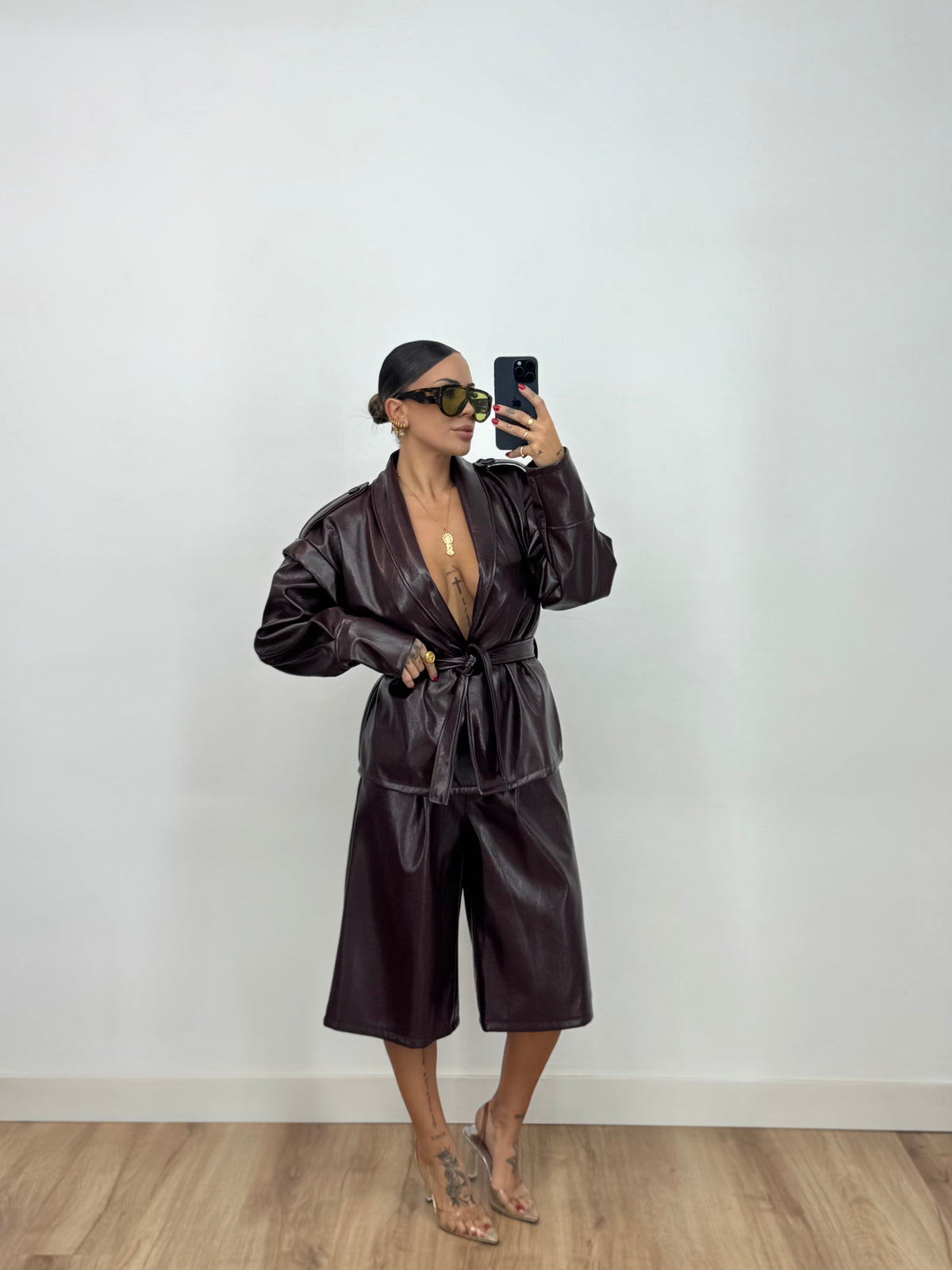 BERMUDA ECO PIEL CHERRY