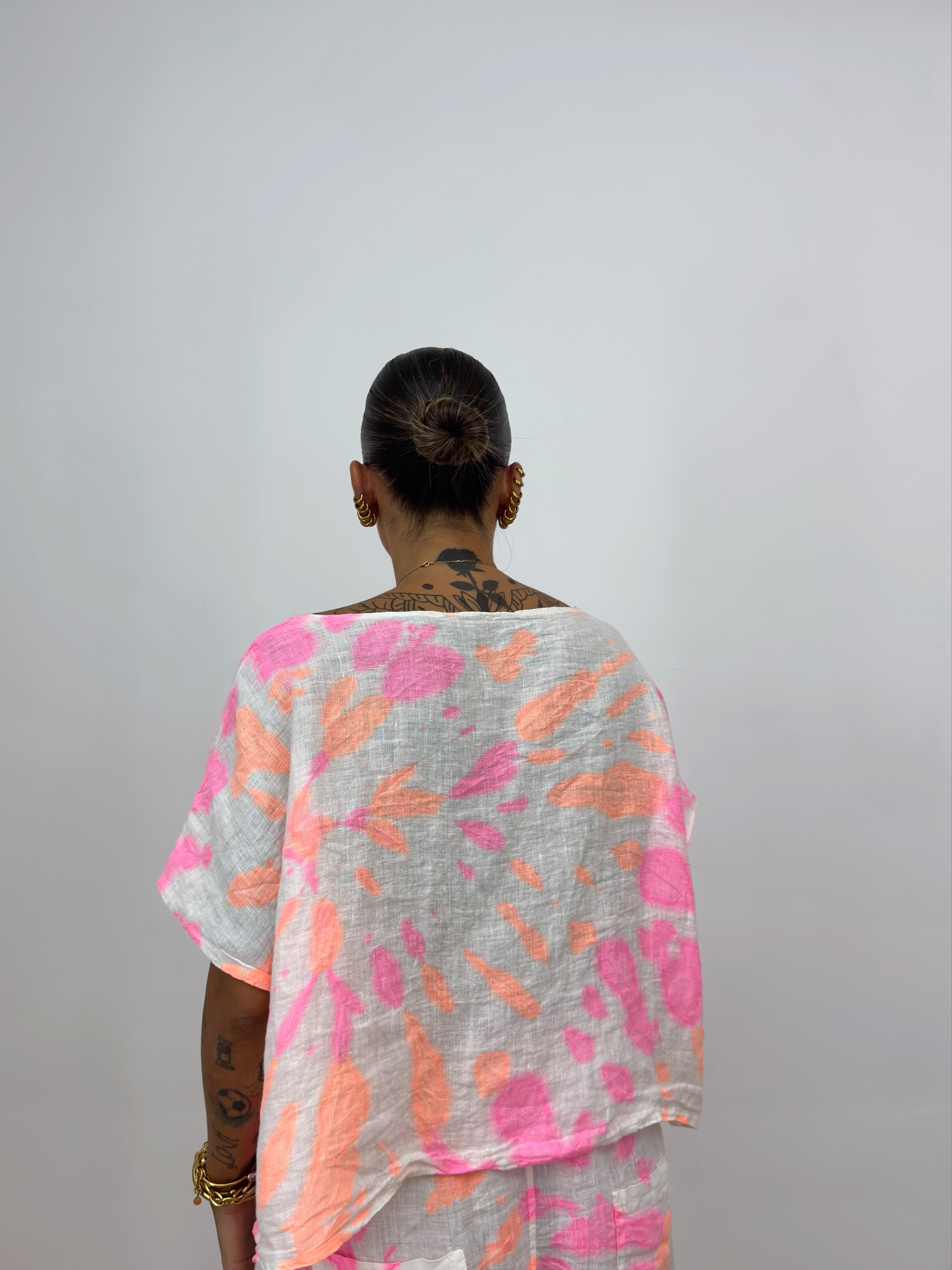 CAMISETA PURO LINO TIE DYE