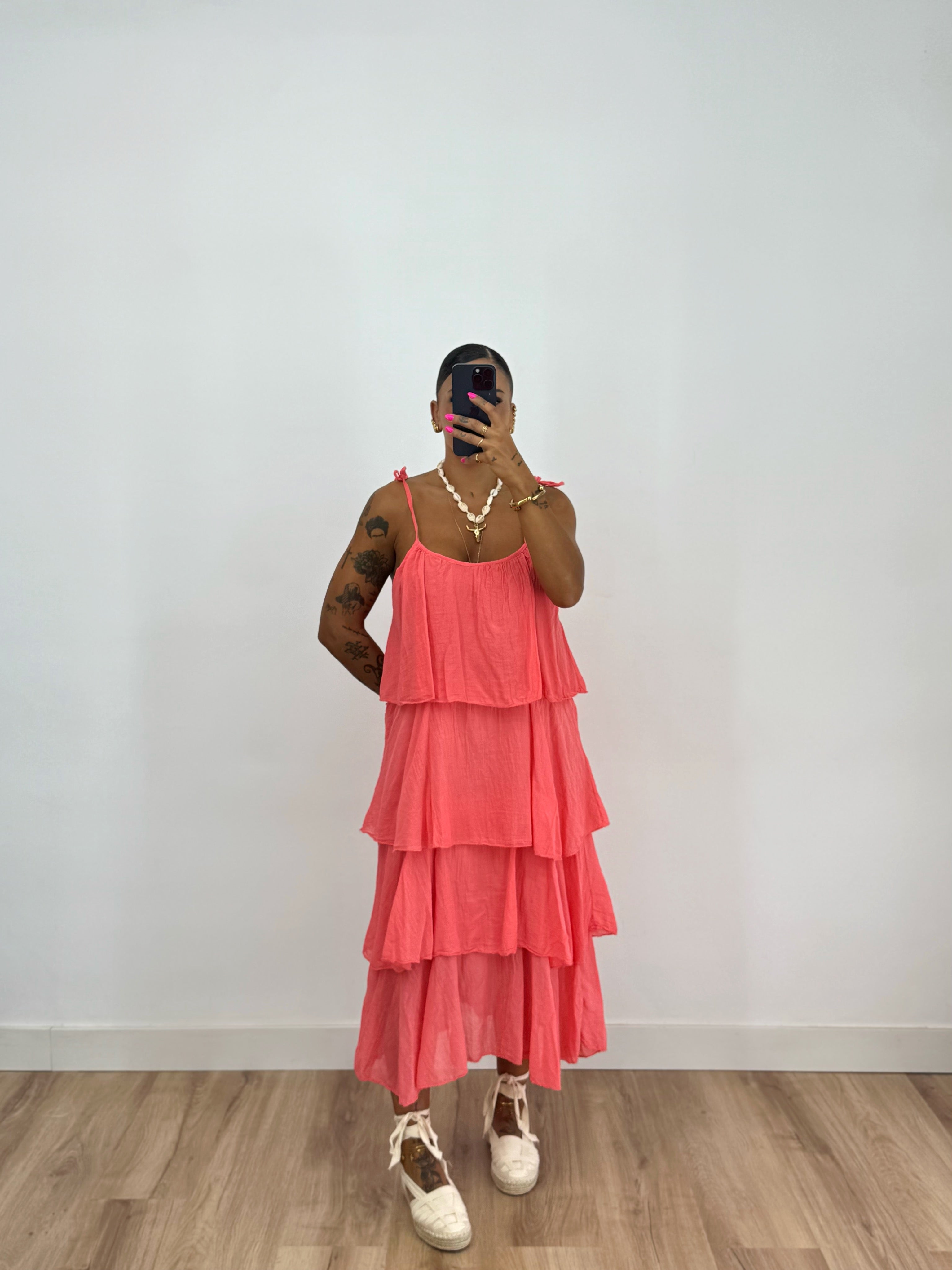 VESTIDO FORMENTERA CORAL