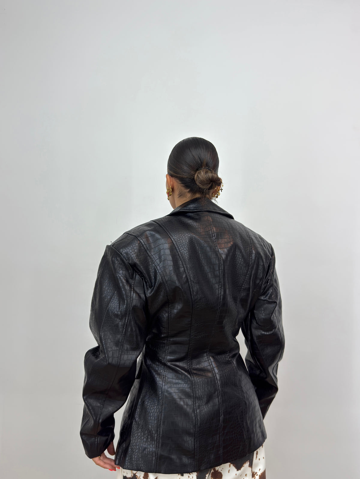 BLAZER PREMIUM ECO PIEL BLACK DROLE