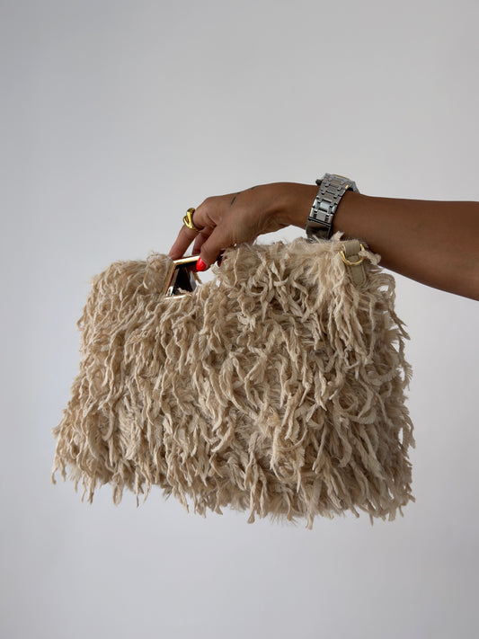 BOLSO PREMIUM PLUMAS NUDE