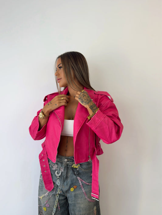 BIKER CROPPED PREMIUM NUBA