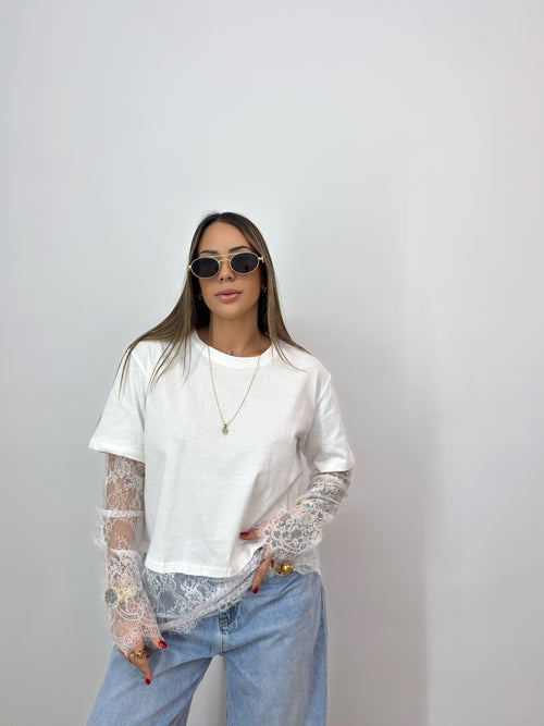 CAMISETA WHITE BLONDA