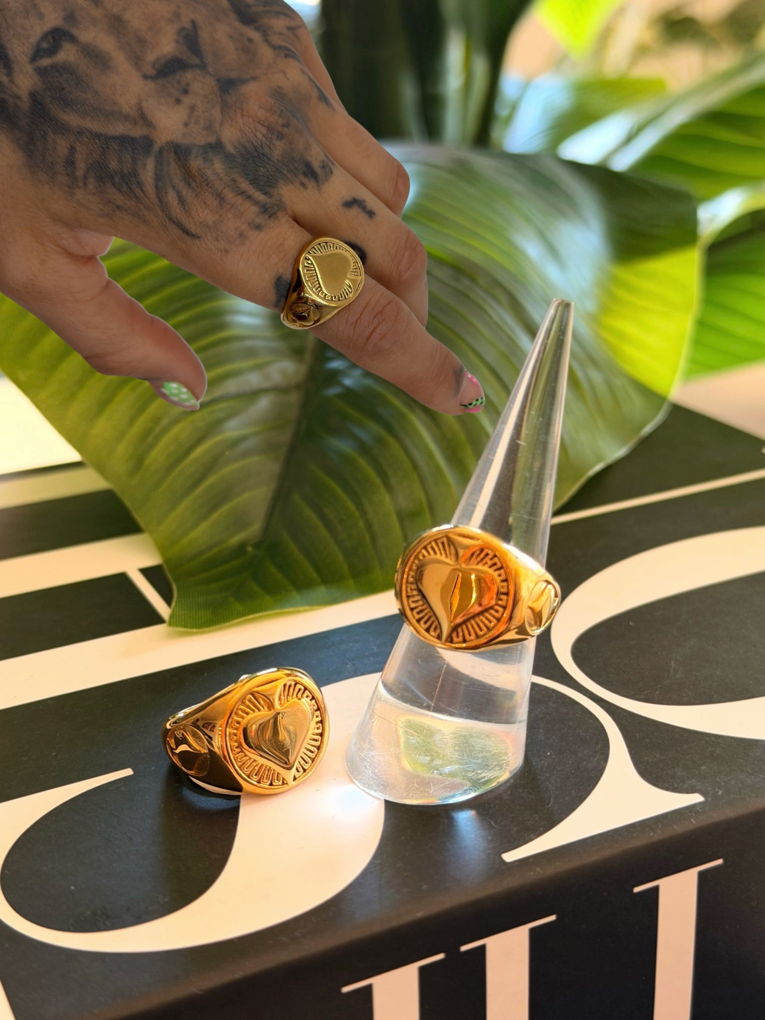 ANILLO GOLD HEART