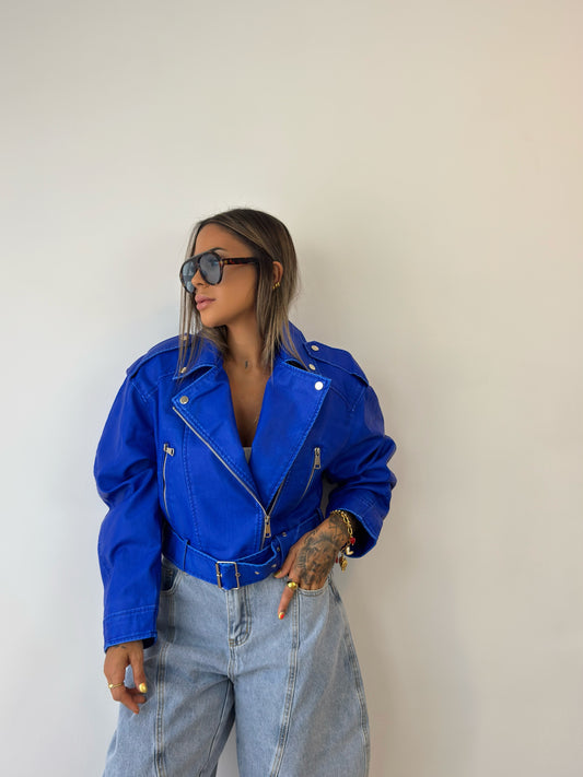 BIKER CROPPED PREMIUM NUBA