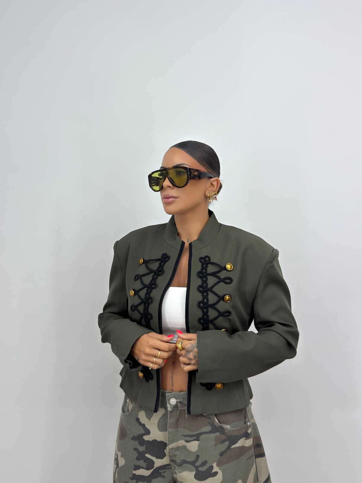 CHAQUETA PREMIUM NAPOLEÓN GREEN ARMY