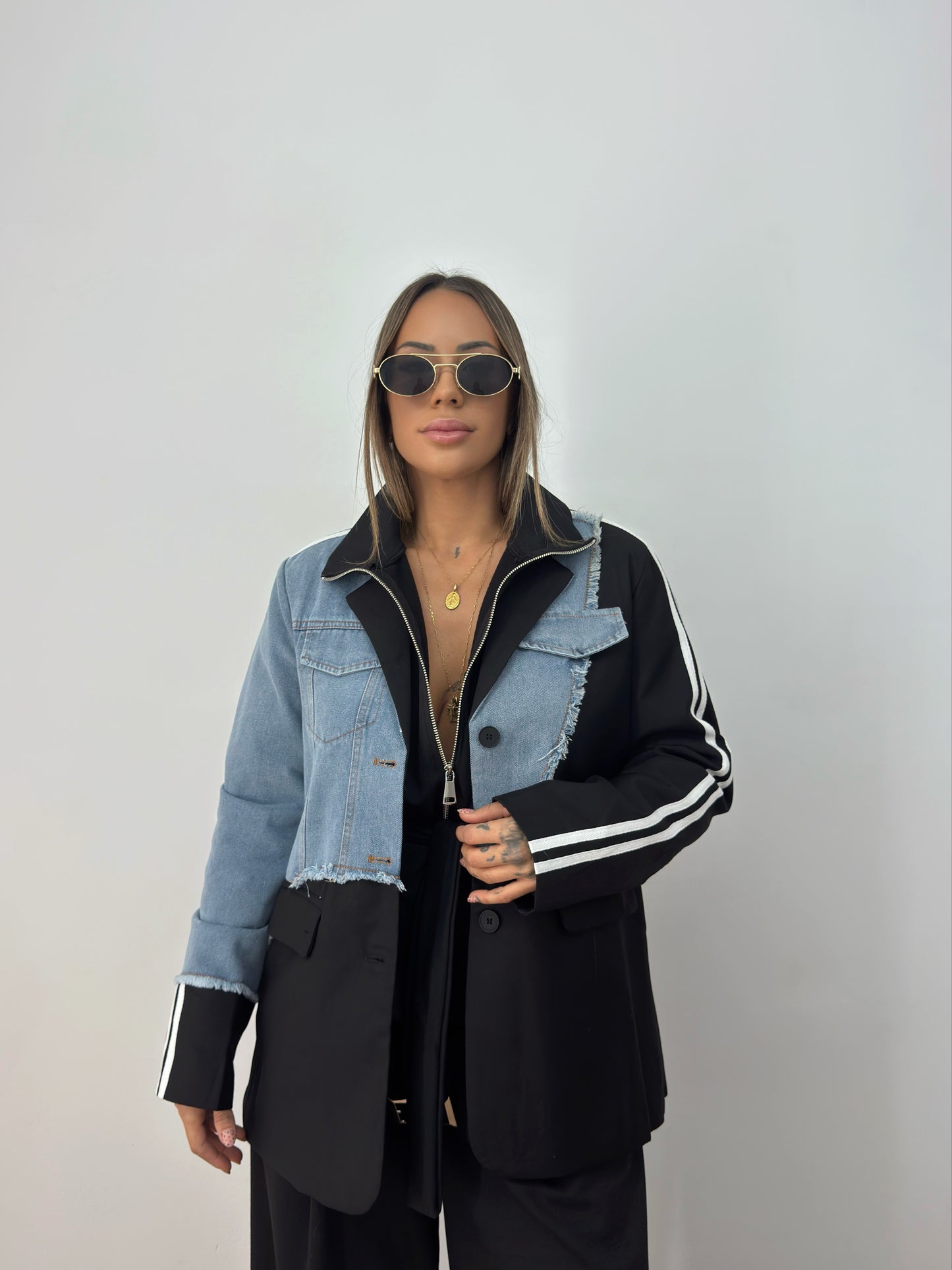 BLAZER PREMIUM COMBI DENIM