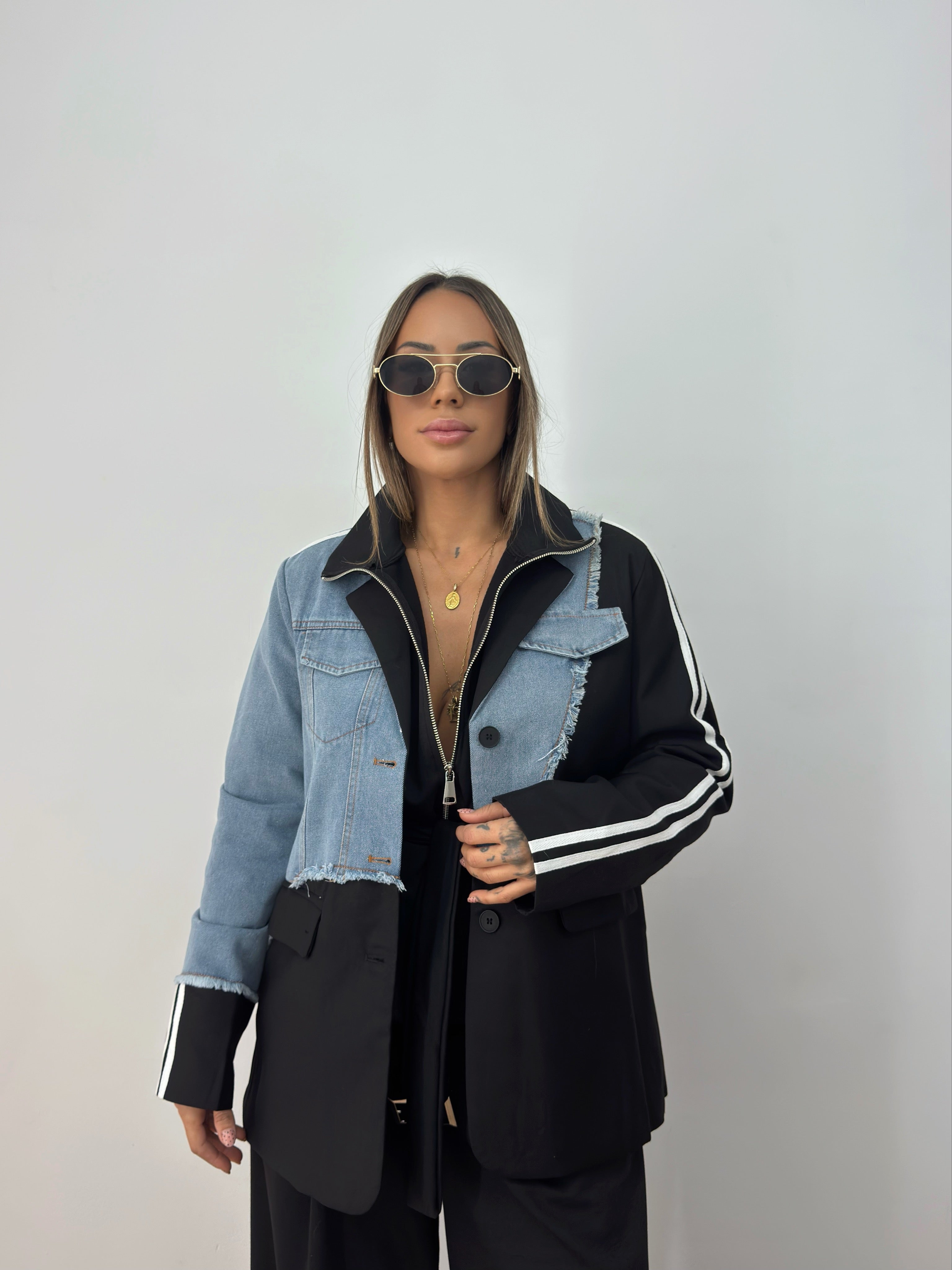 BLAZER PREMIUM COMBI DENIM