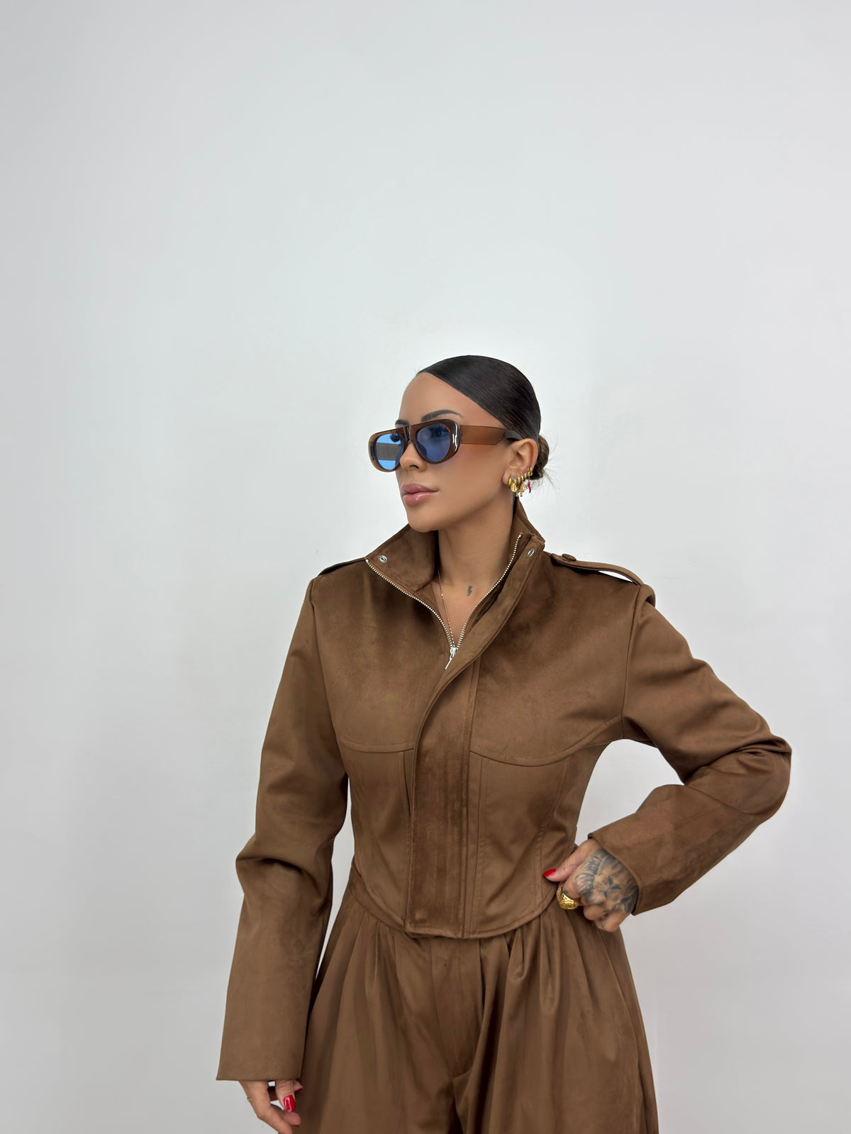 CHAQUETA ANTE LUMINA