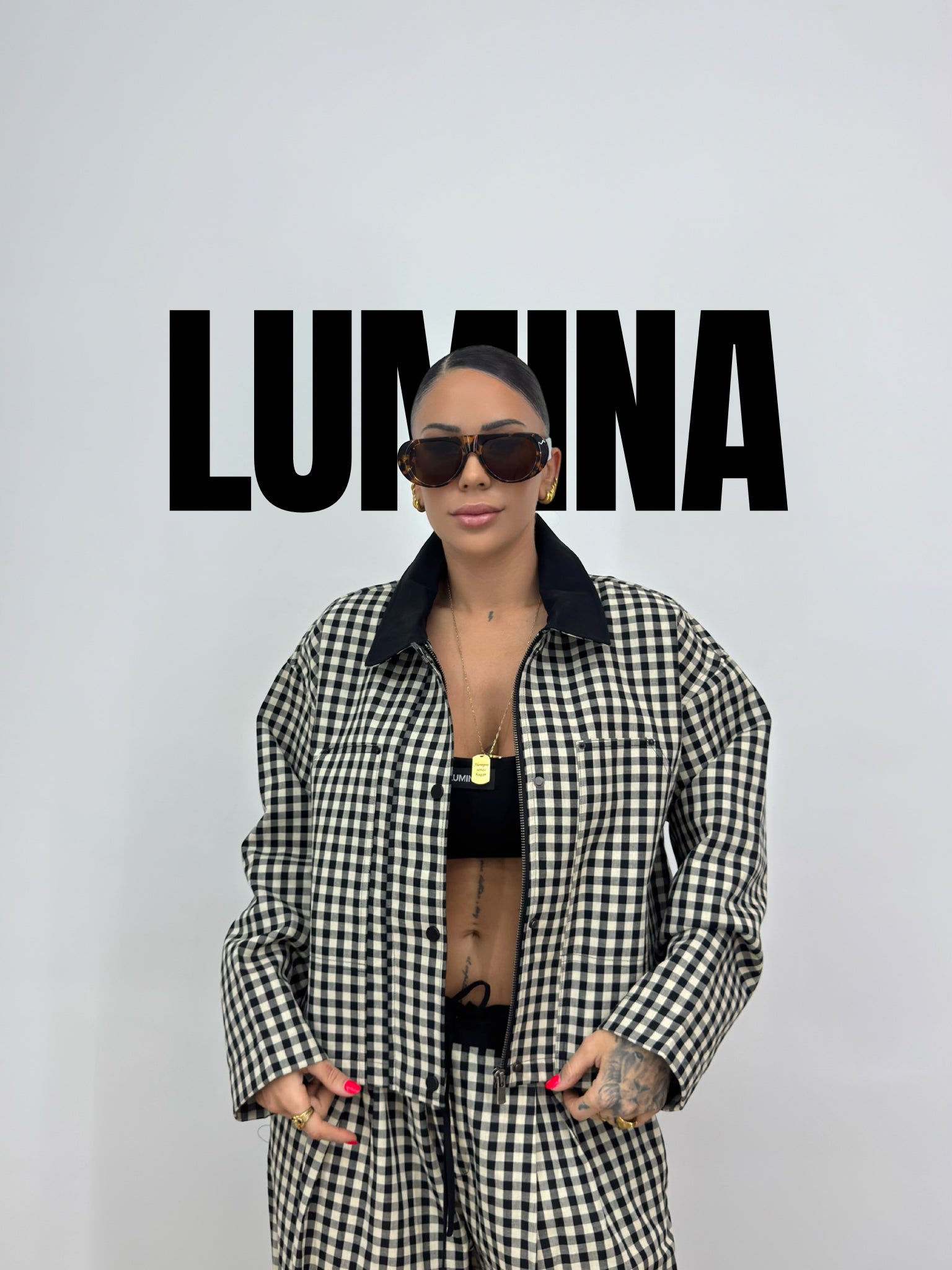 CHAQUETA LUMINA VICHY