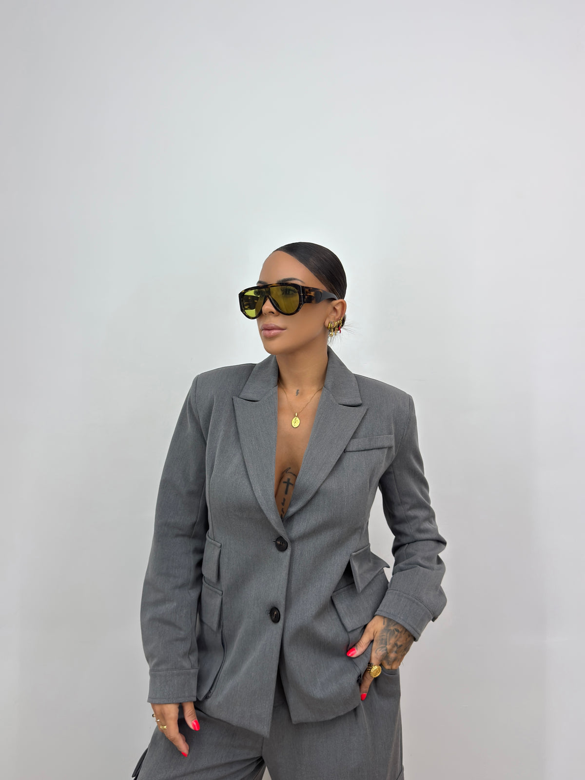 BLAZER CARGO GREY LUMINA