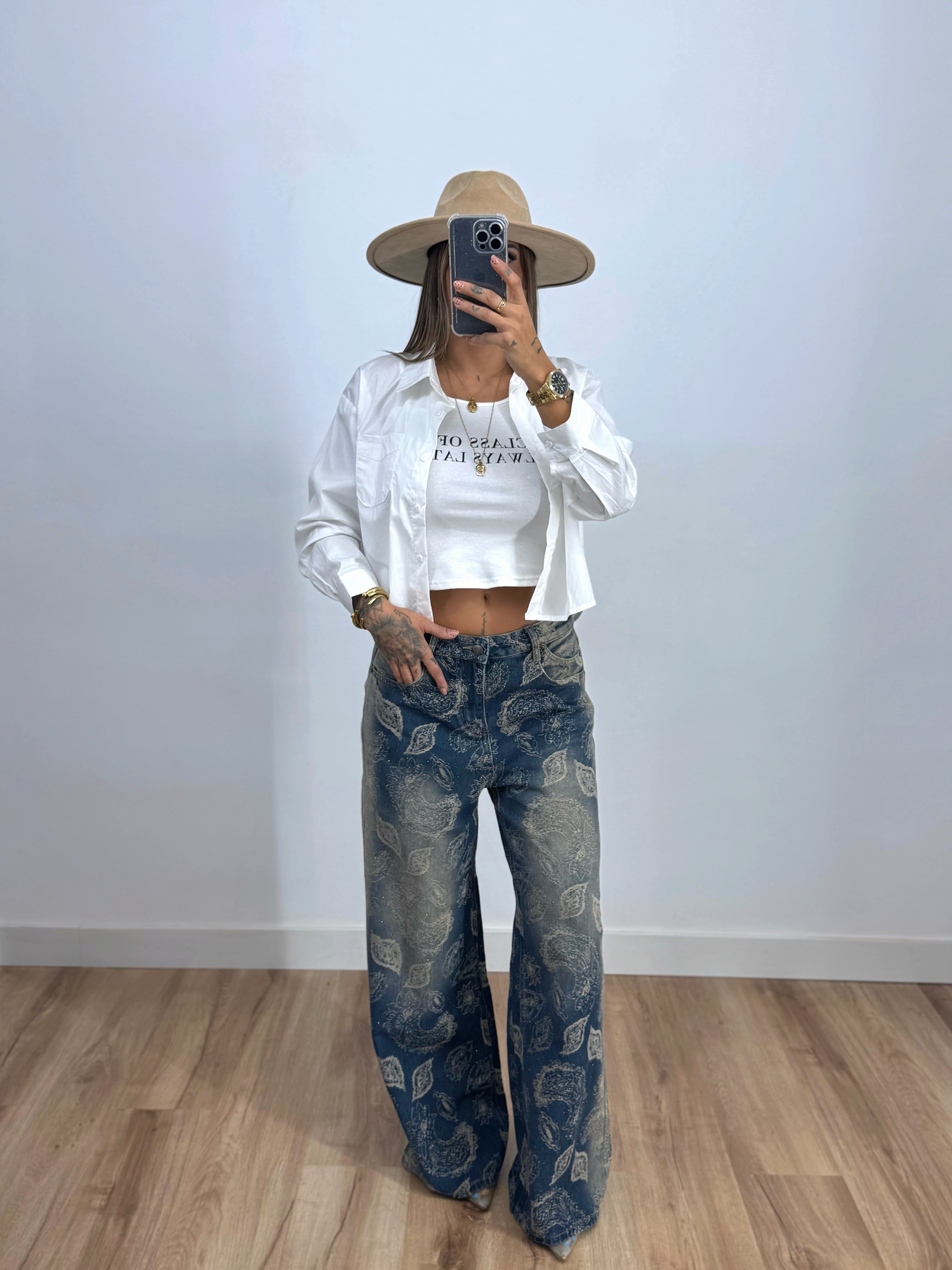 JEANS PREMIUM PAISLEY SHINNY