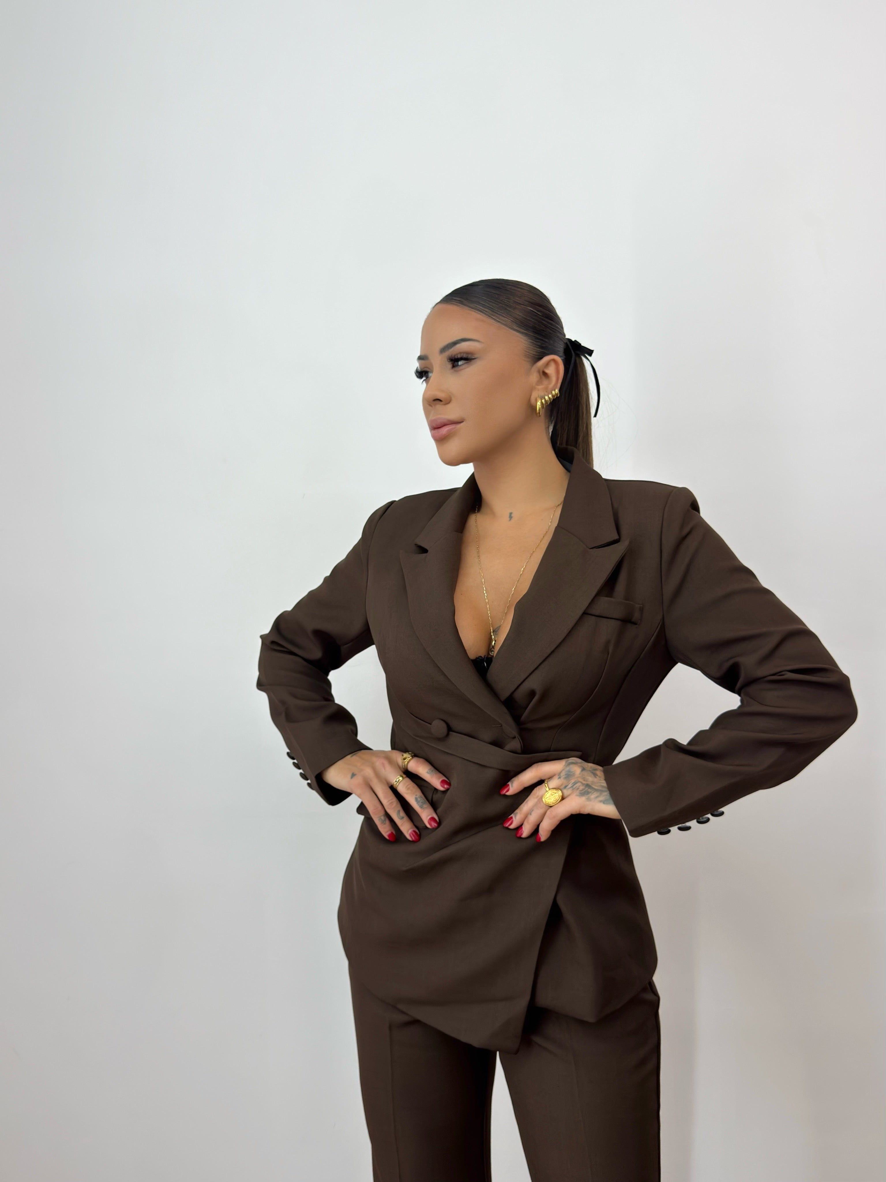 TRAJE PREMIUM CELINE CHOCO