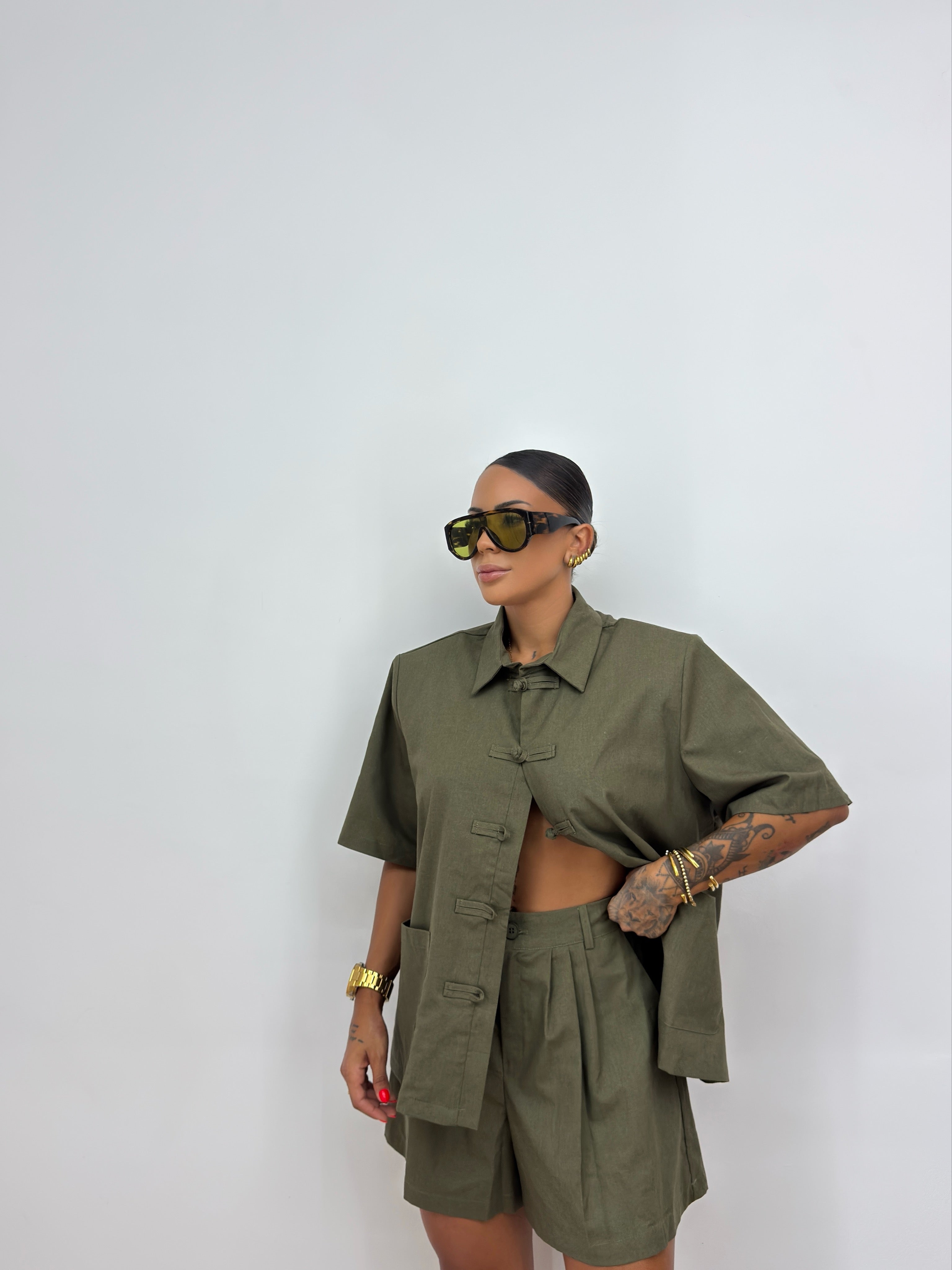 CONJUNTO PREMIUM PURO LINO VERD
