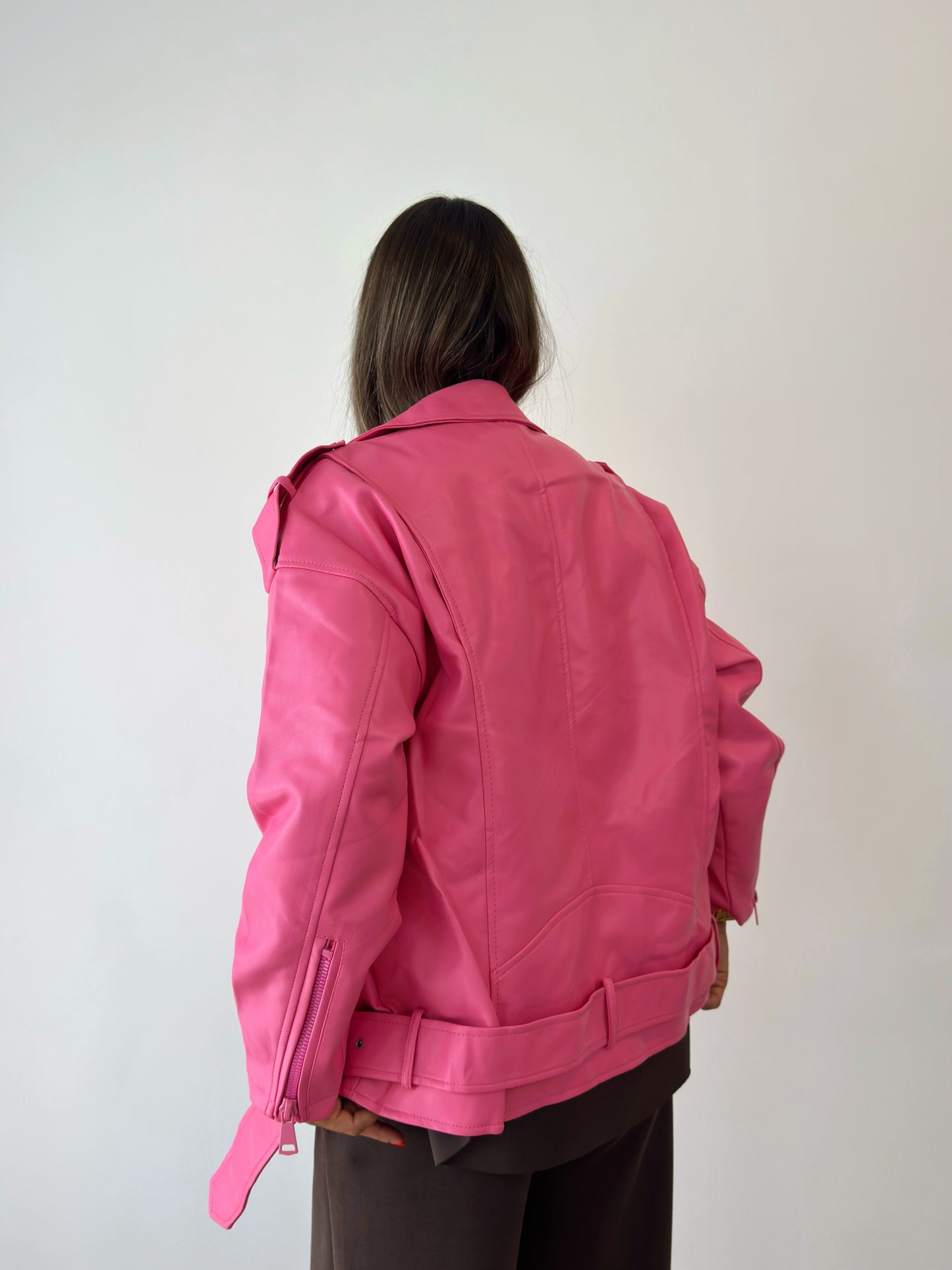 BIKER OVER PREMIUM ALL PINK