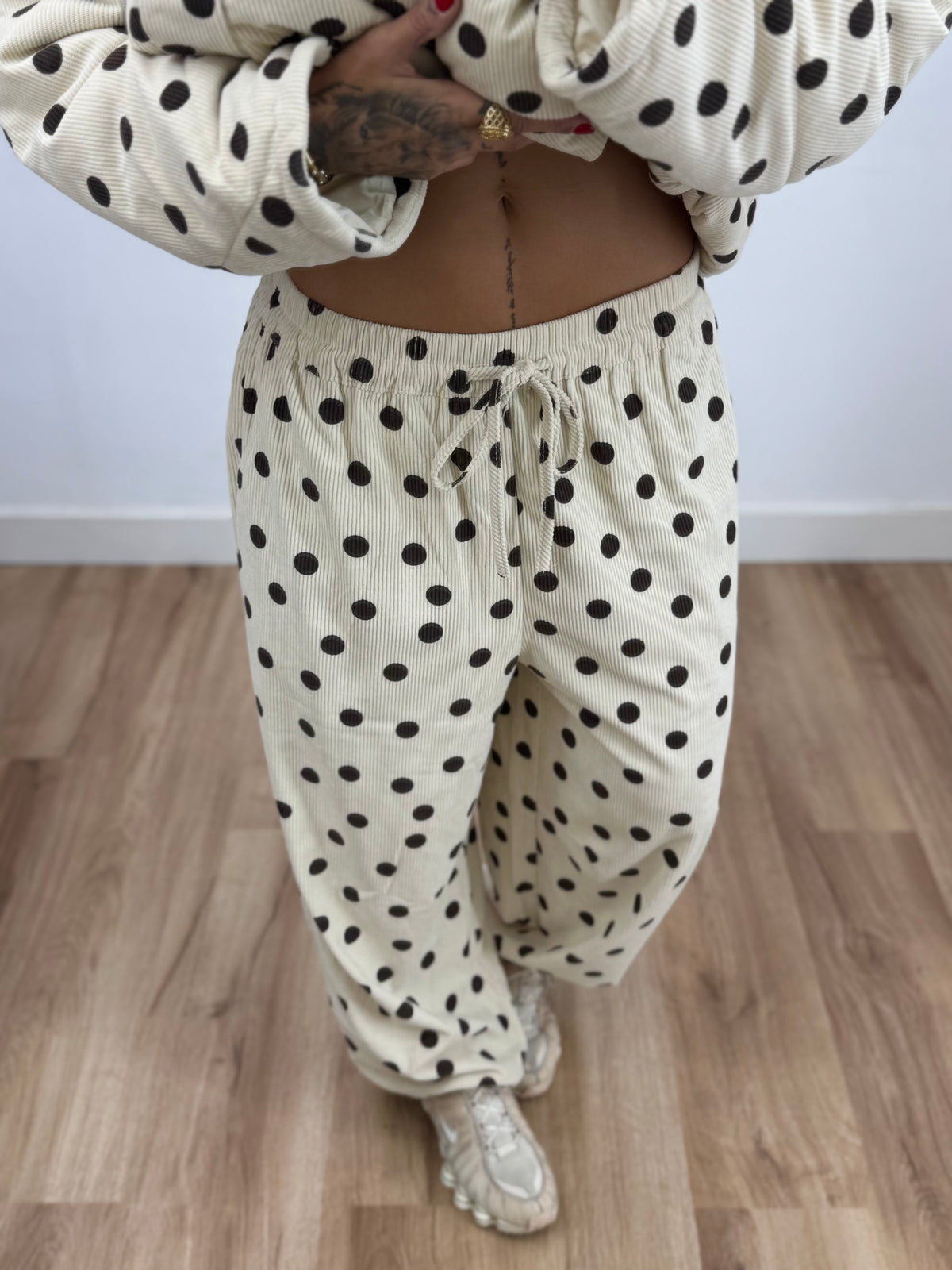 PANTALÓN PANA POLKA DOTS