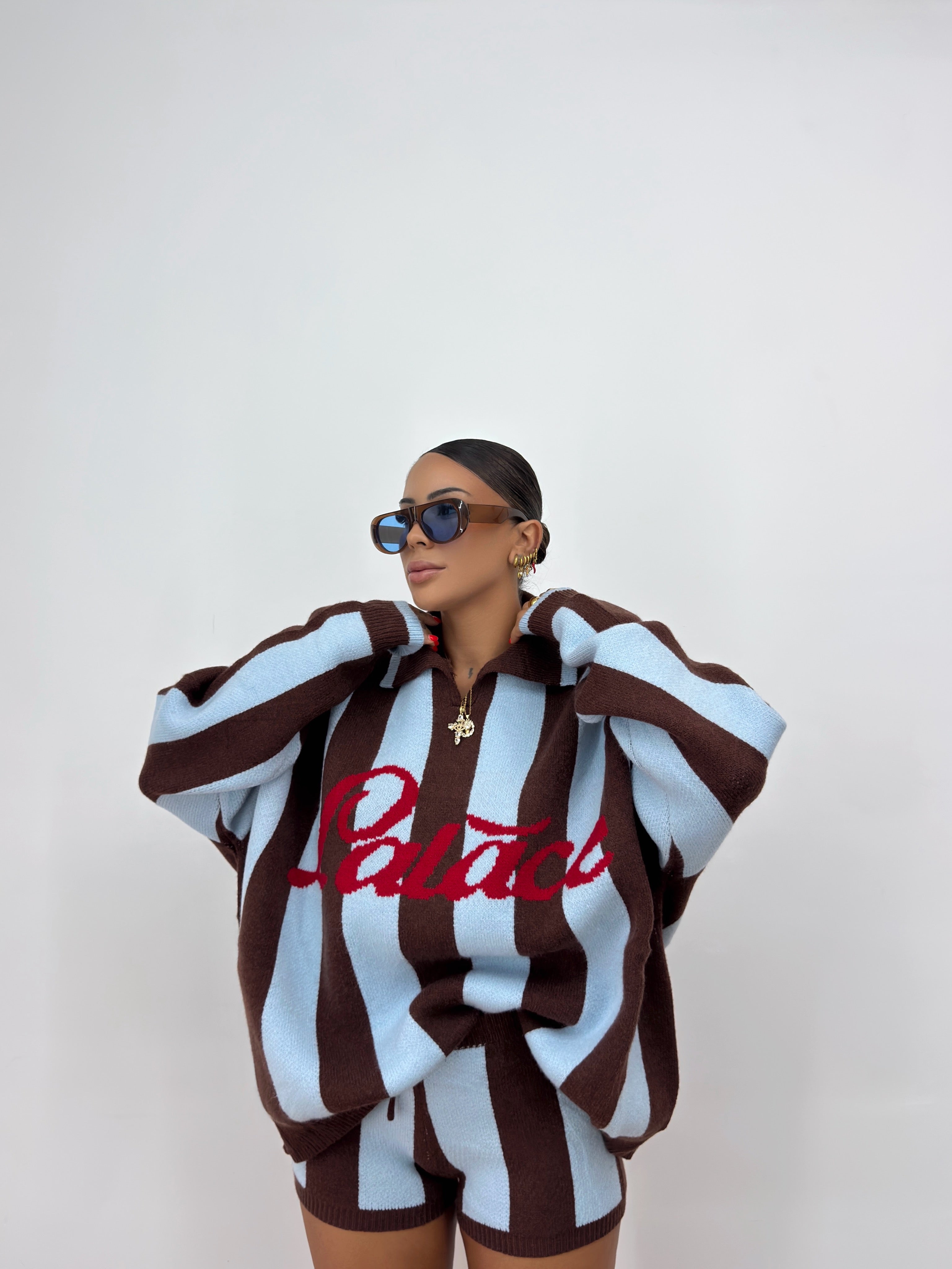 CONJUNTO PREMIUM KNIT PALACE BROWN