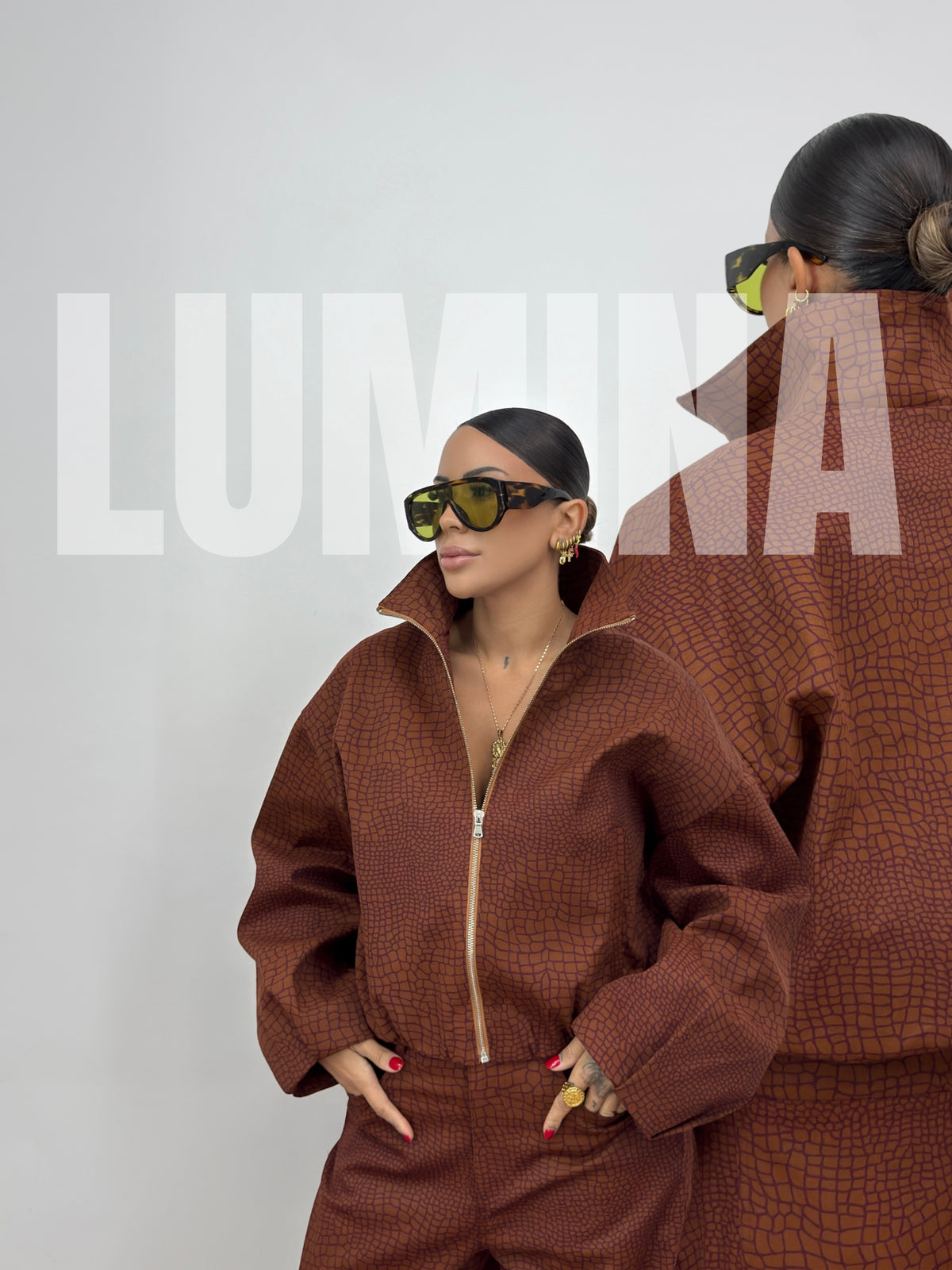 BOMBER CROCO LUMINA MOHO