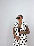 CHALECO OVER PREMIUM TRAJE POLKA DOTS